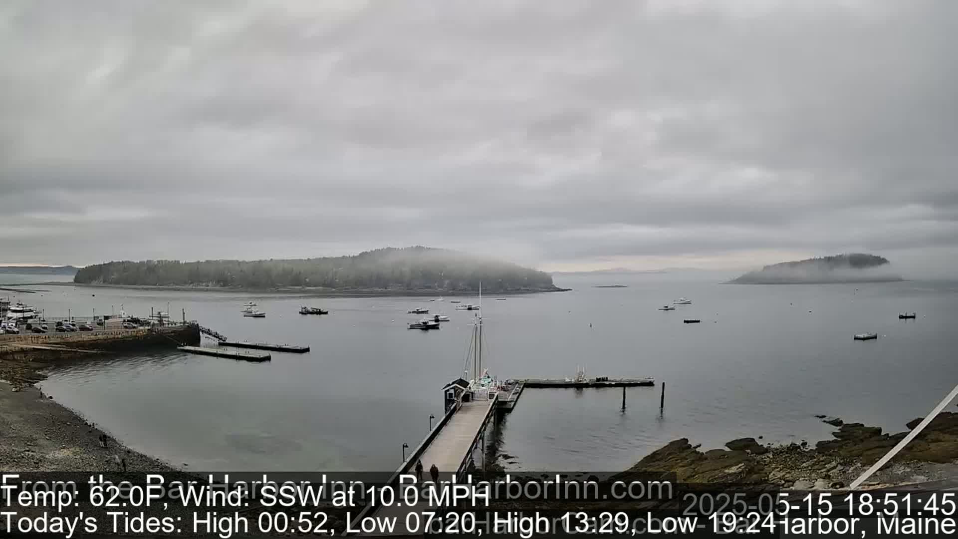 Bar Harbor  West View Live Cam - Maine, USA