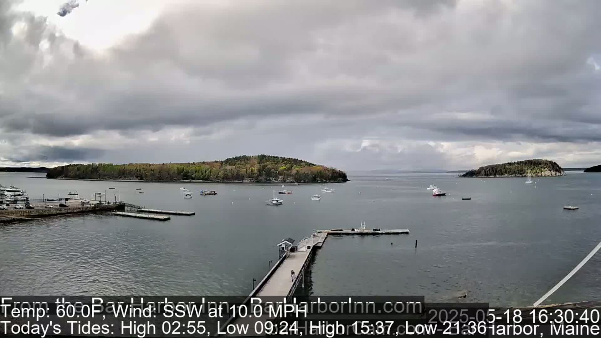 Bar Harbor  West View Live Cam - Maine, USA