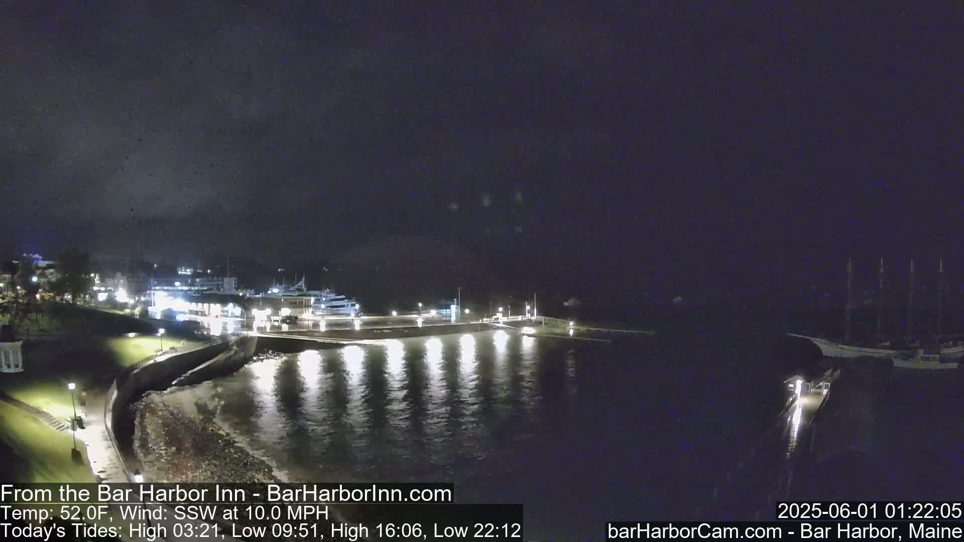 Bar Harbor  West View Live Cam - Maine, USA