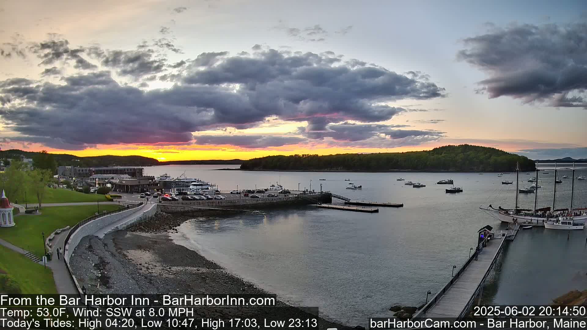 Bar Harbor  West View Live Cam - Maine, USA