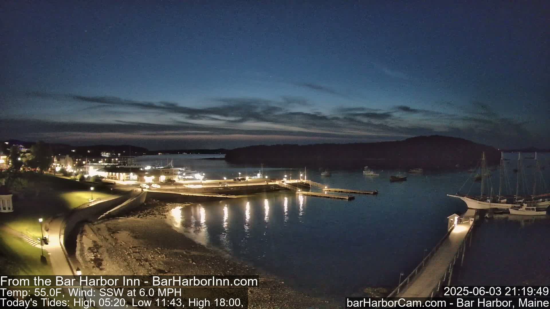 Bar Harbor  West View Live Cam - Maine, USA