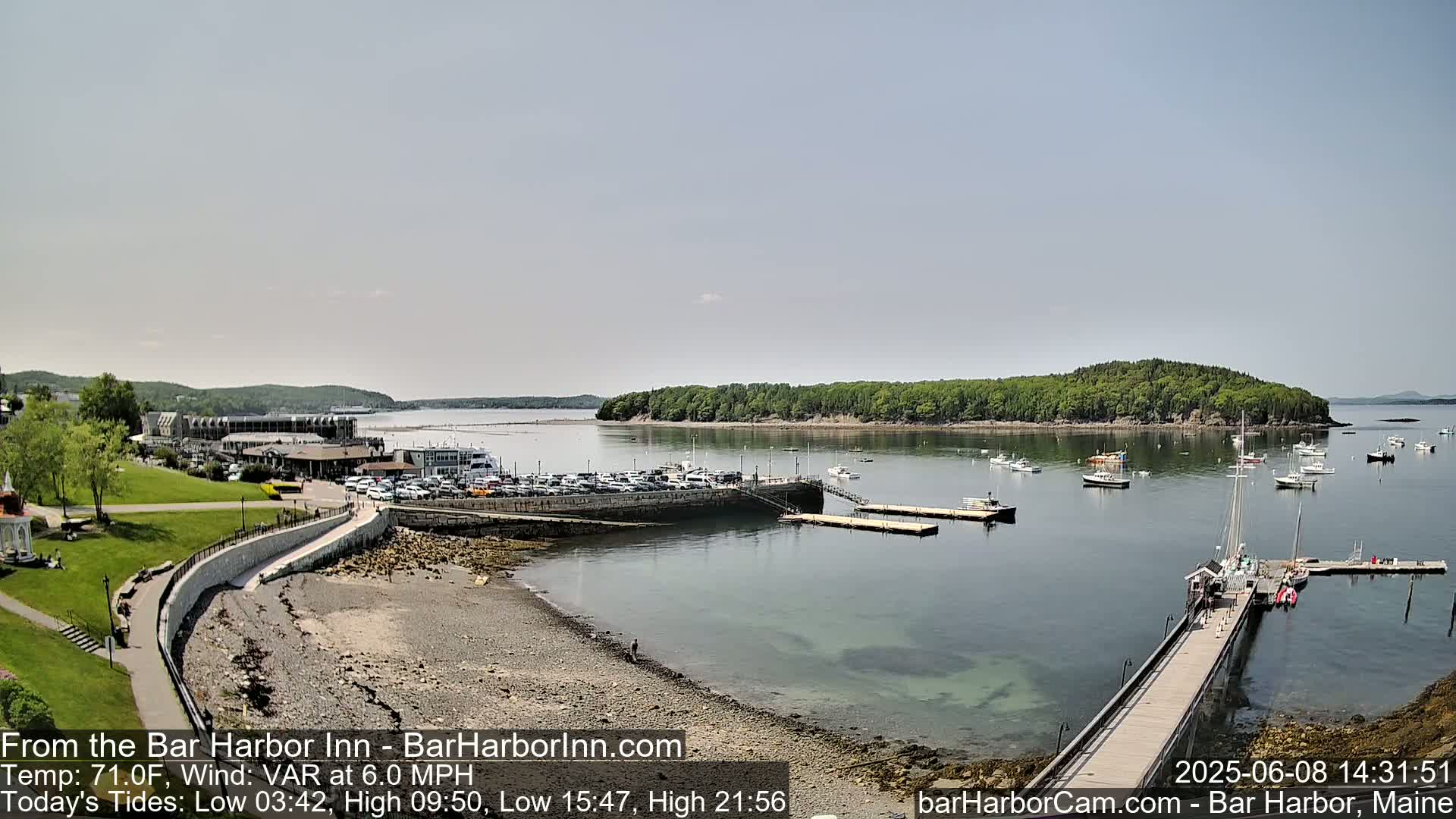 Bar Harbor  West View Live Cam - Maine, USA