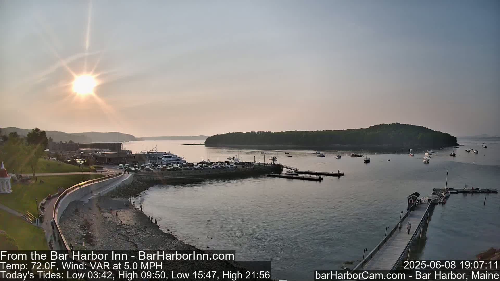 Bar Harbor  West View Live Cam - Maine, USA
