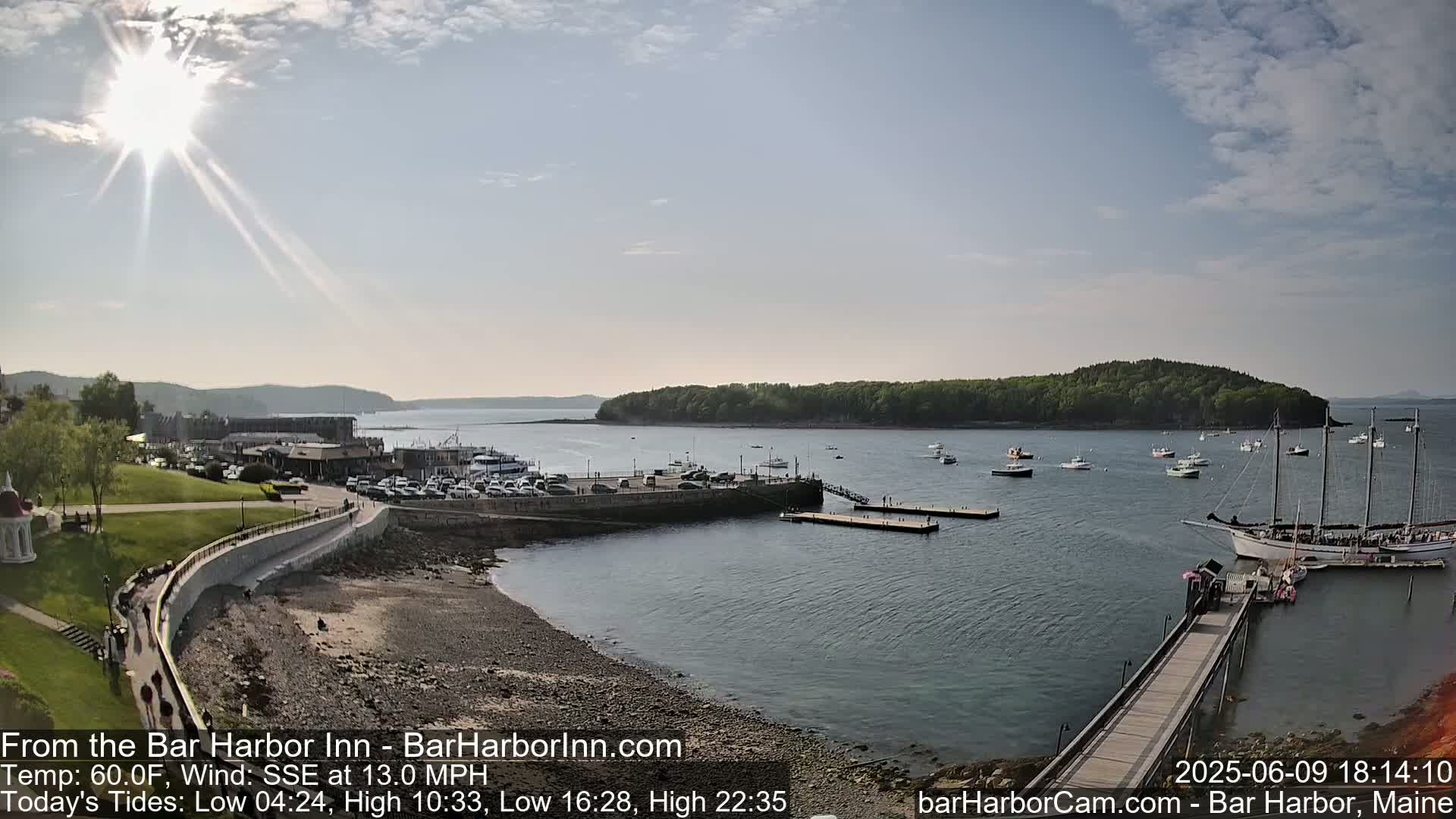 Bar Harbor  West View Live Cam - Maine, USA