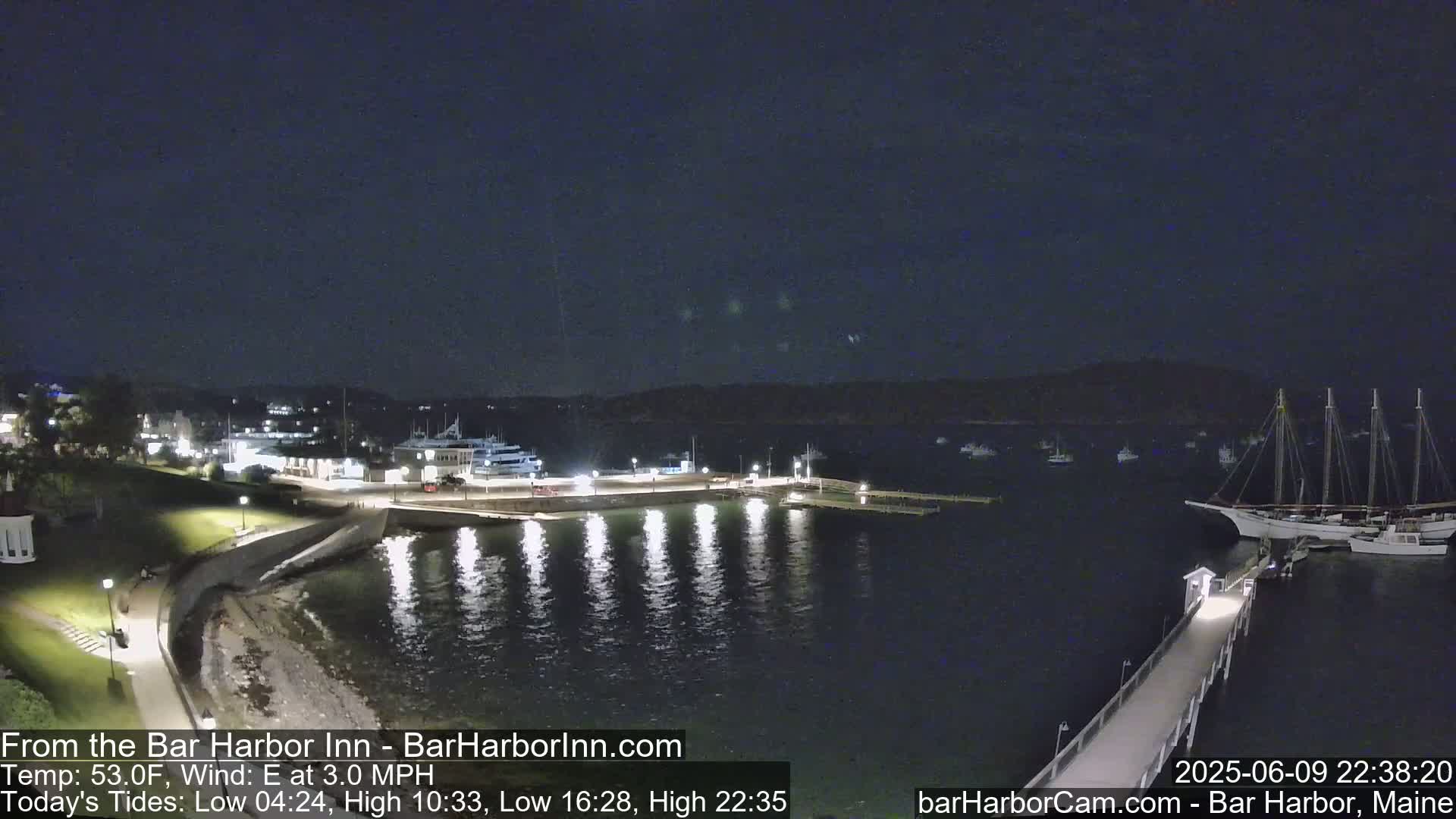 Bar Harbor  West View Live Cam - Maine, USA