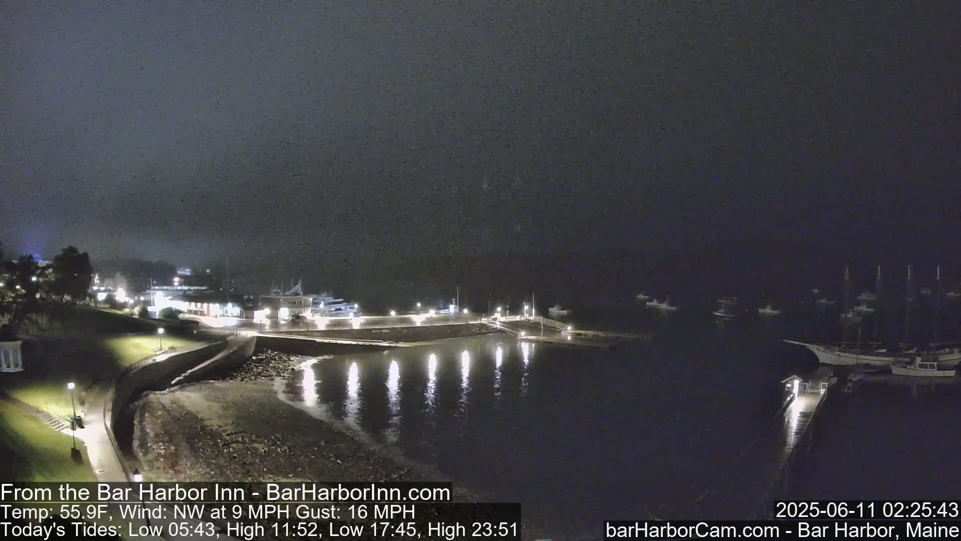Bar Harbor  West View Live Cam - Maine, USA