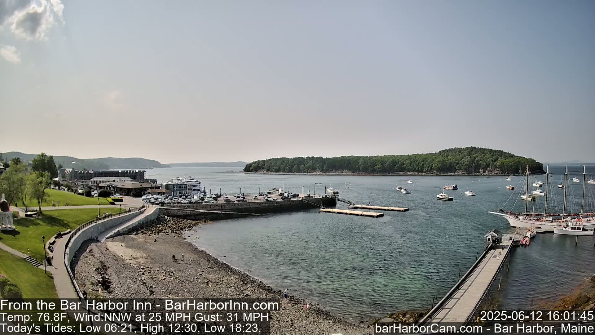 Bar Harbor  West View Live Cam - Maine, USA