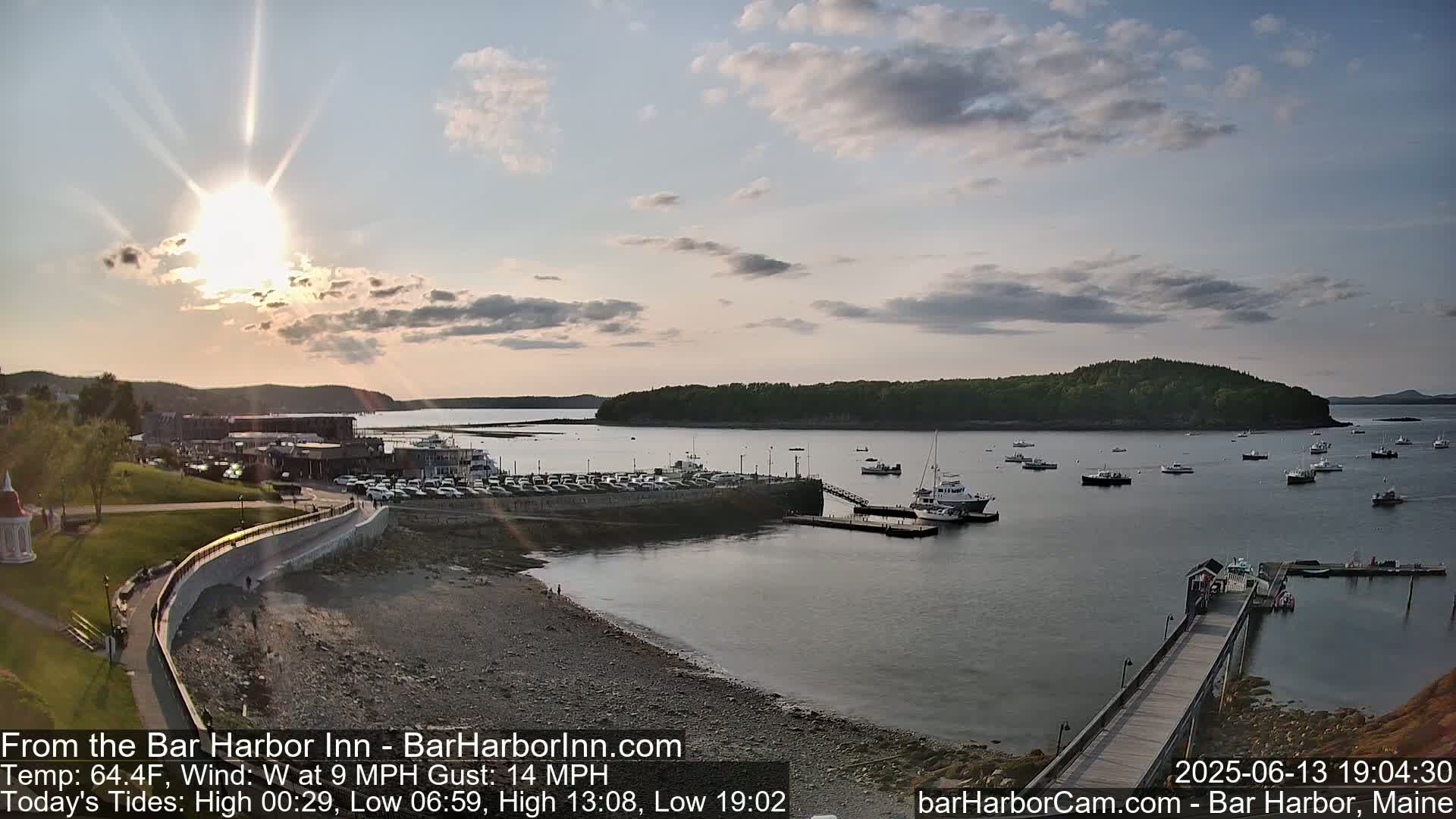 Bar Harbor  West View Live Cam - Maine, USA