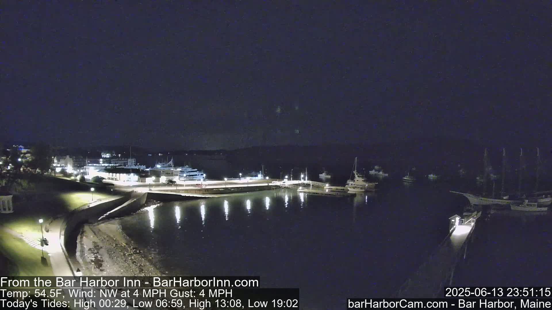 Bar Harbor  West View Live Cam - Maine, USA