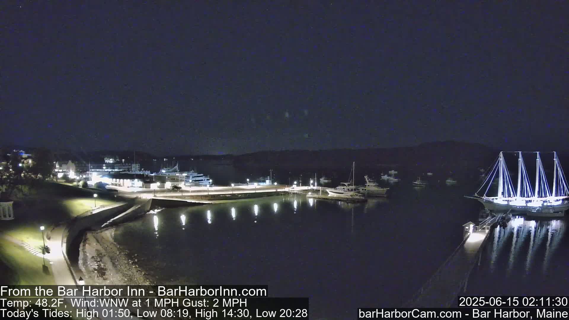 Bar Harbor  West View Live Cam - Maine, USA