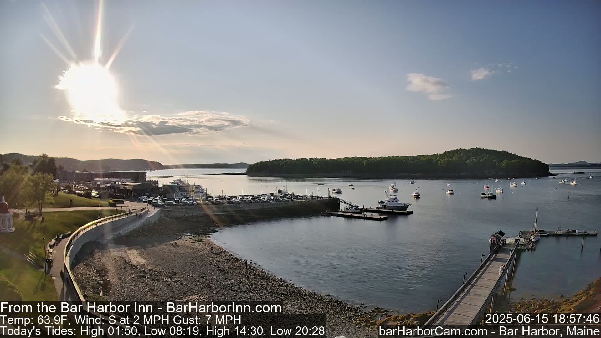 Bar Harbor  West View Live Cam - Maine, USA