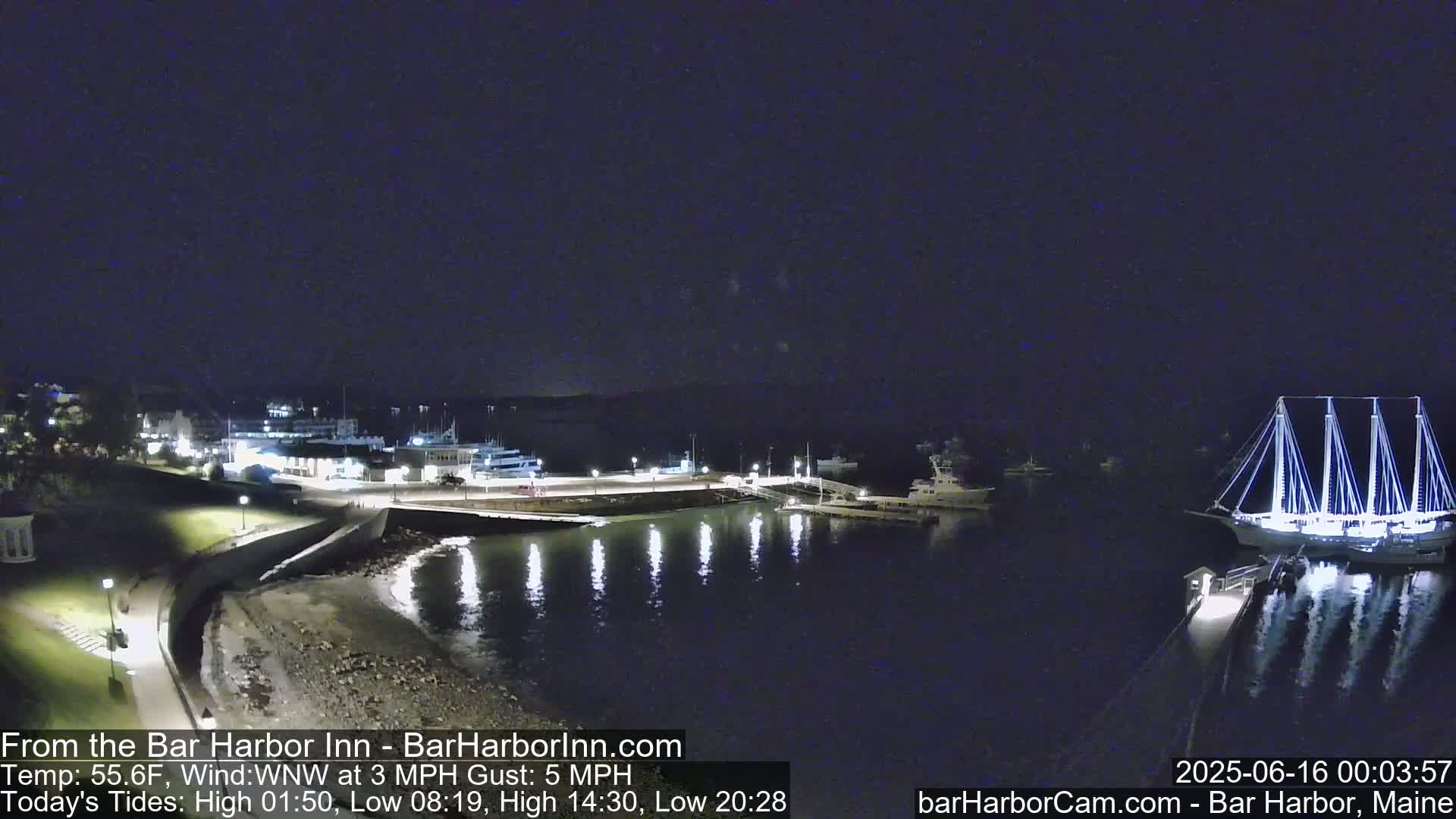 Bar Harbor  West View Live Cam - Maine, USA