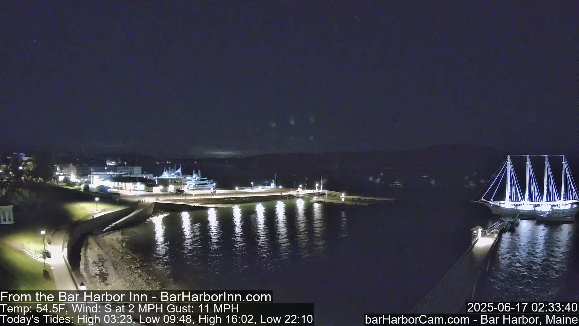 Bar Harbor  West View Live Cam - Maine, USA