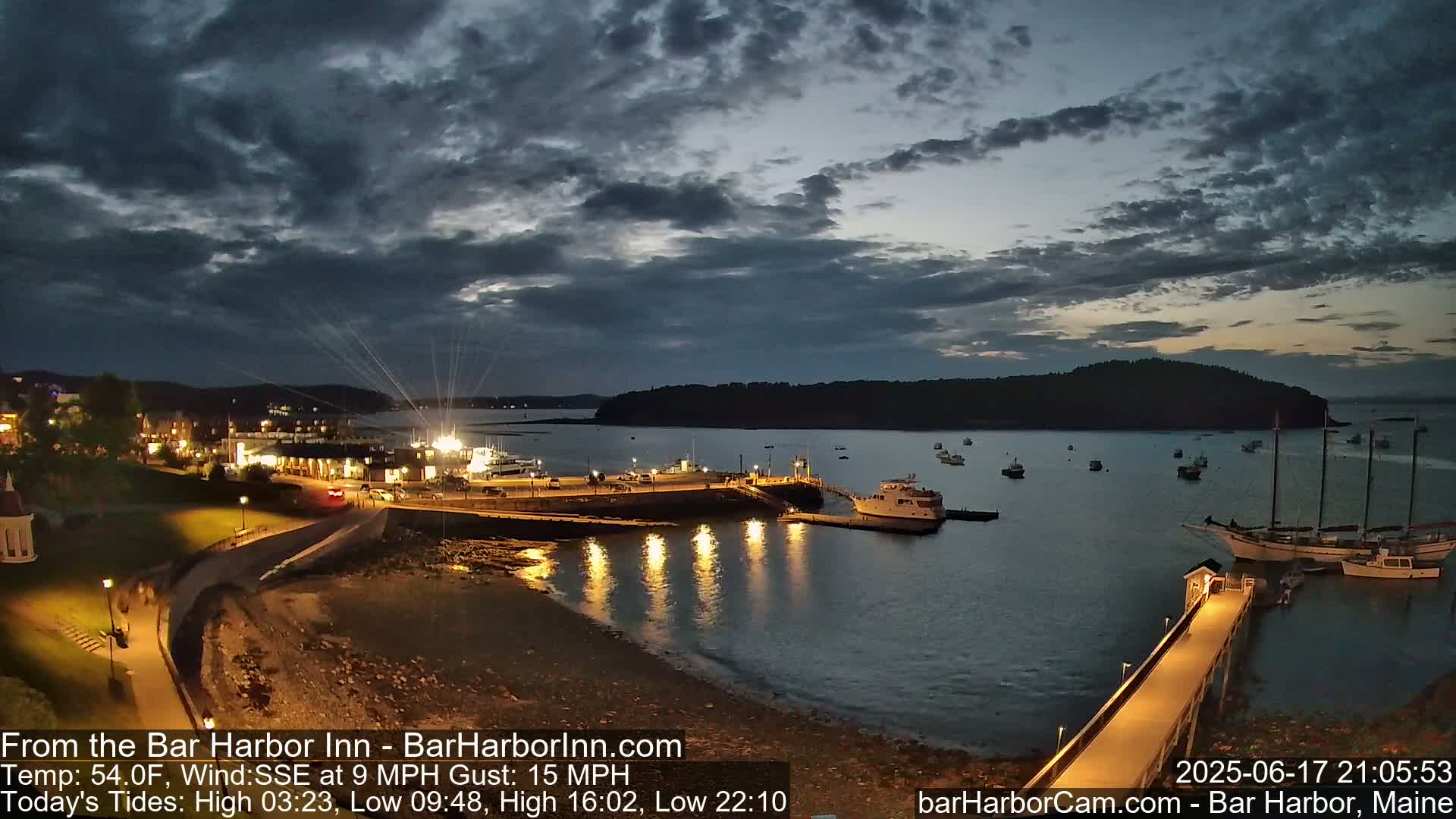 Bar Harbor  West View Live Cam - Maine, USA