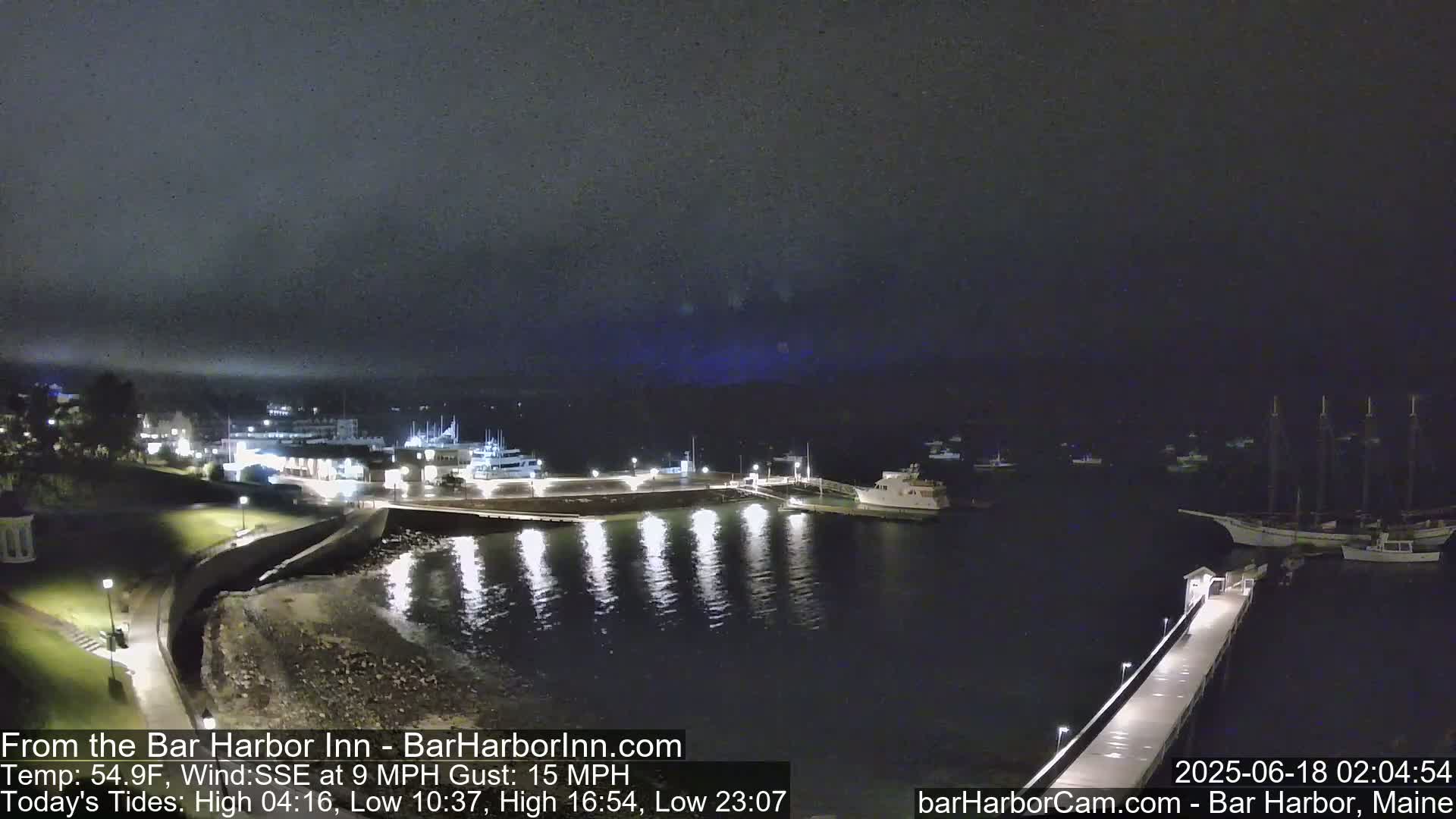 Bar Harbor  West View Live Cam - Maine, USA
