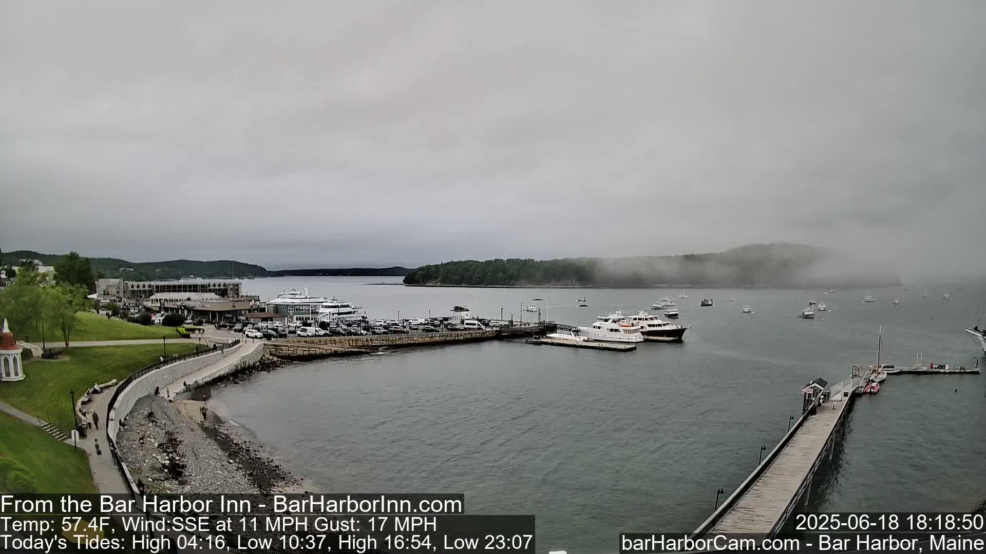 Bar Harbor  West View Live Cam - Maine, USA