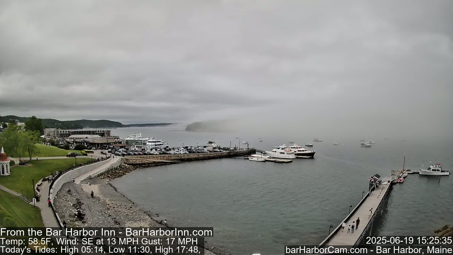 Bar Harbor  West View Live Cam - Maine, USA