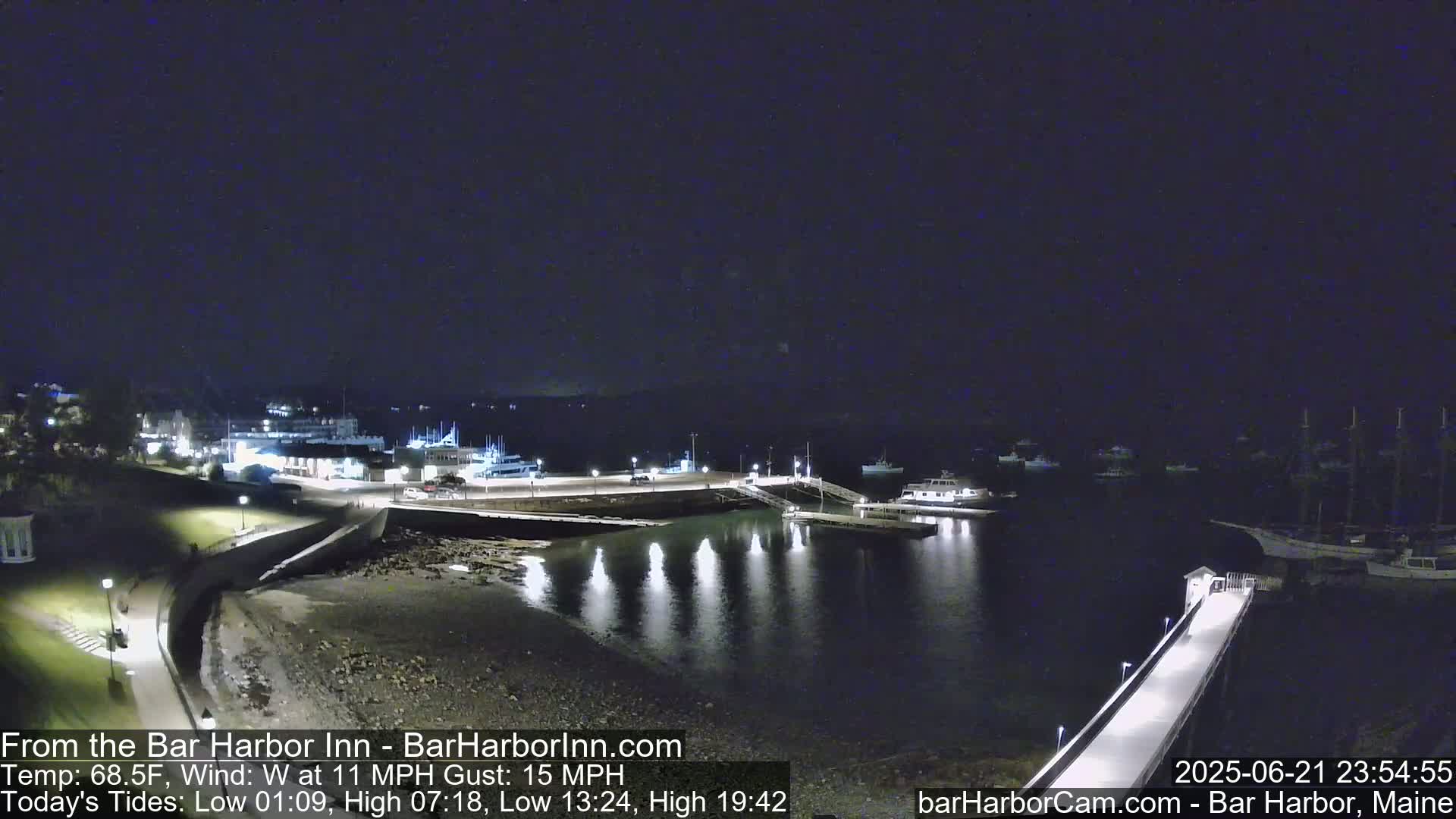 Bar Harbor  West View Live Cam - Maine, USA