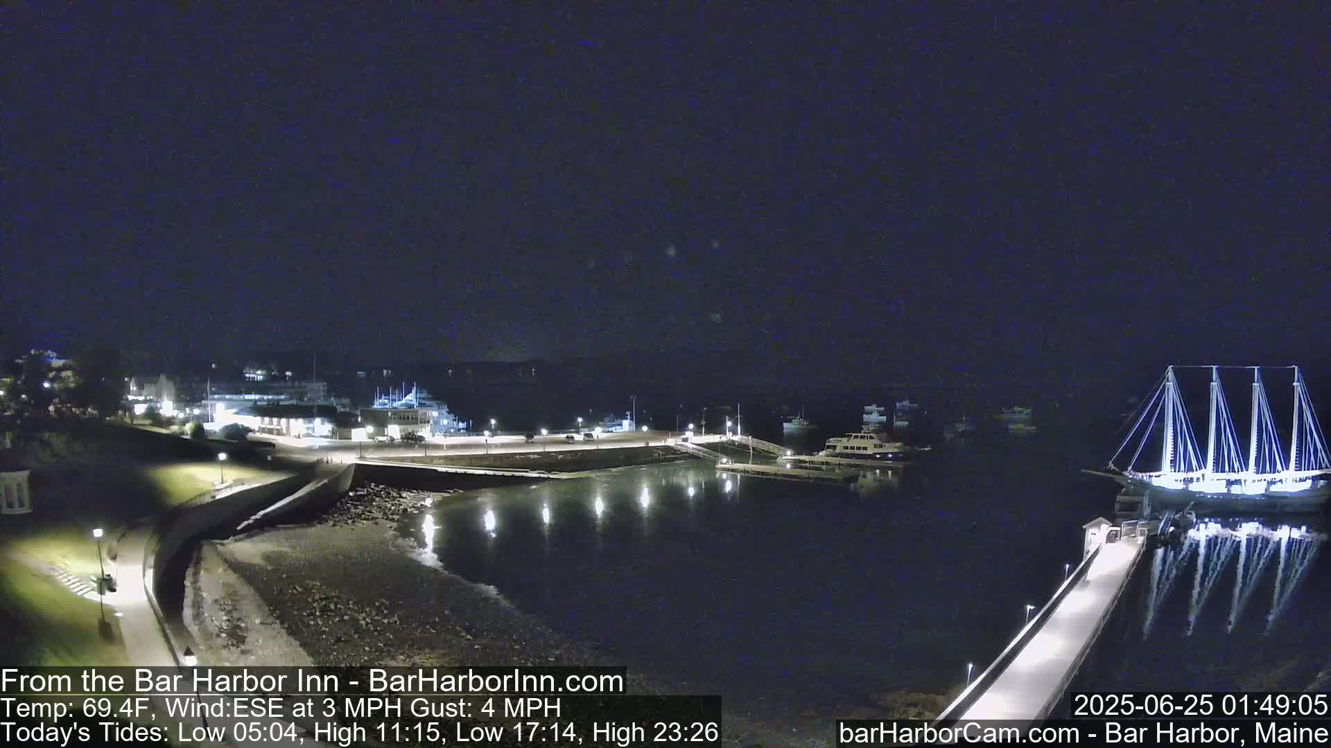Bar Harbor  West View Live Cam - Maine, USA