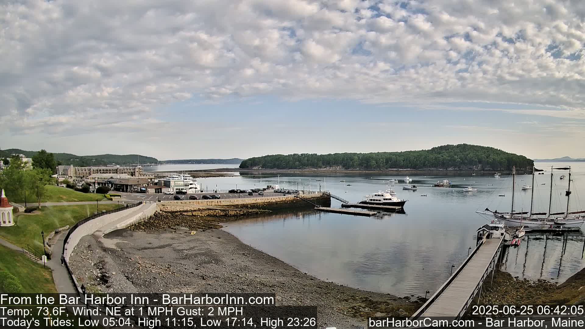 Bar Harbor  West View Live Cam - Maine, USA