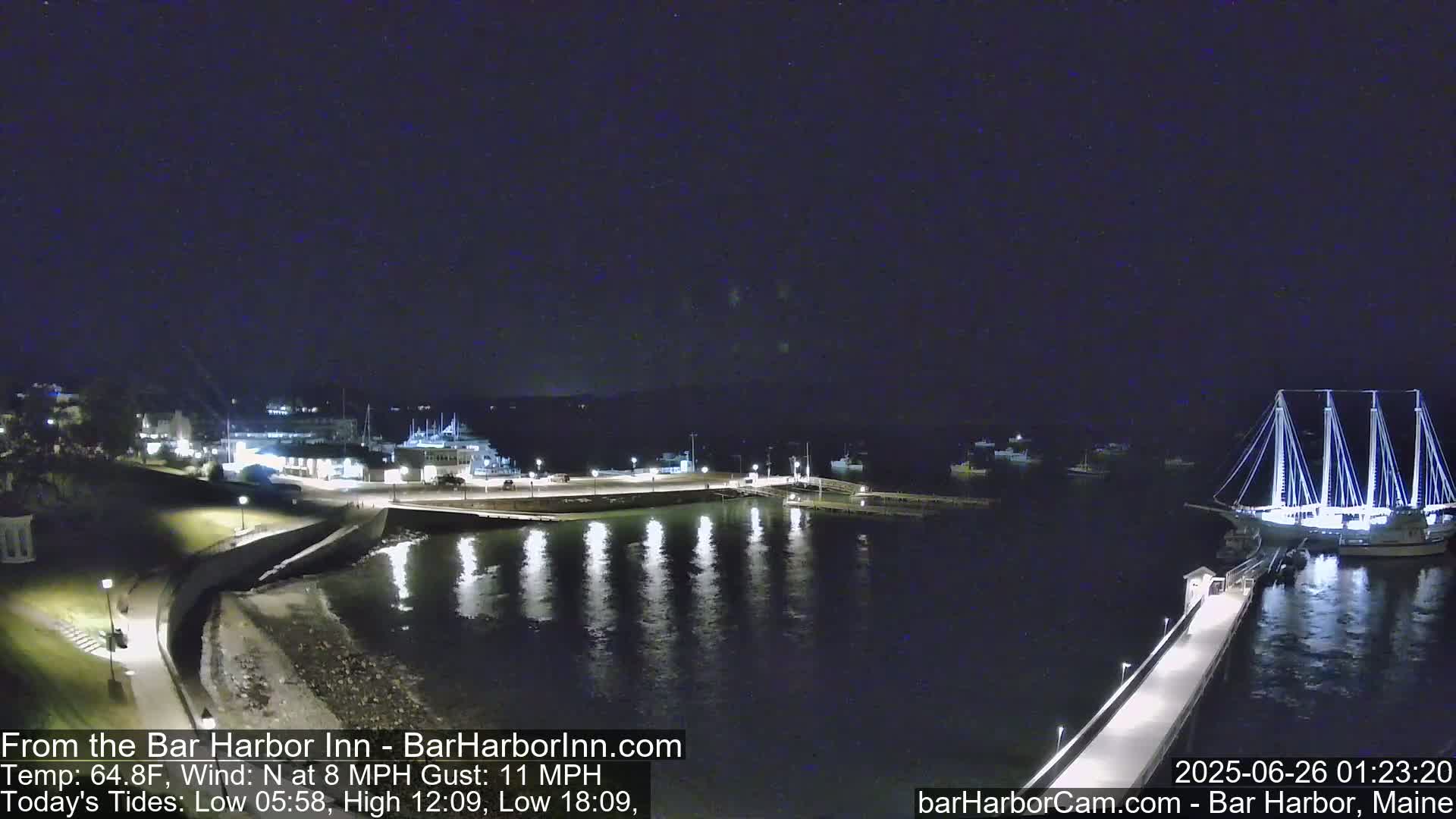 Bar Harbor  West View Live Cam - Maine, USA
