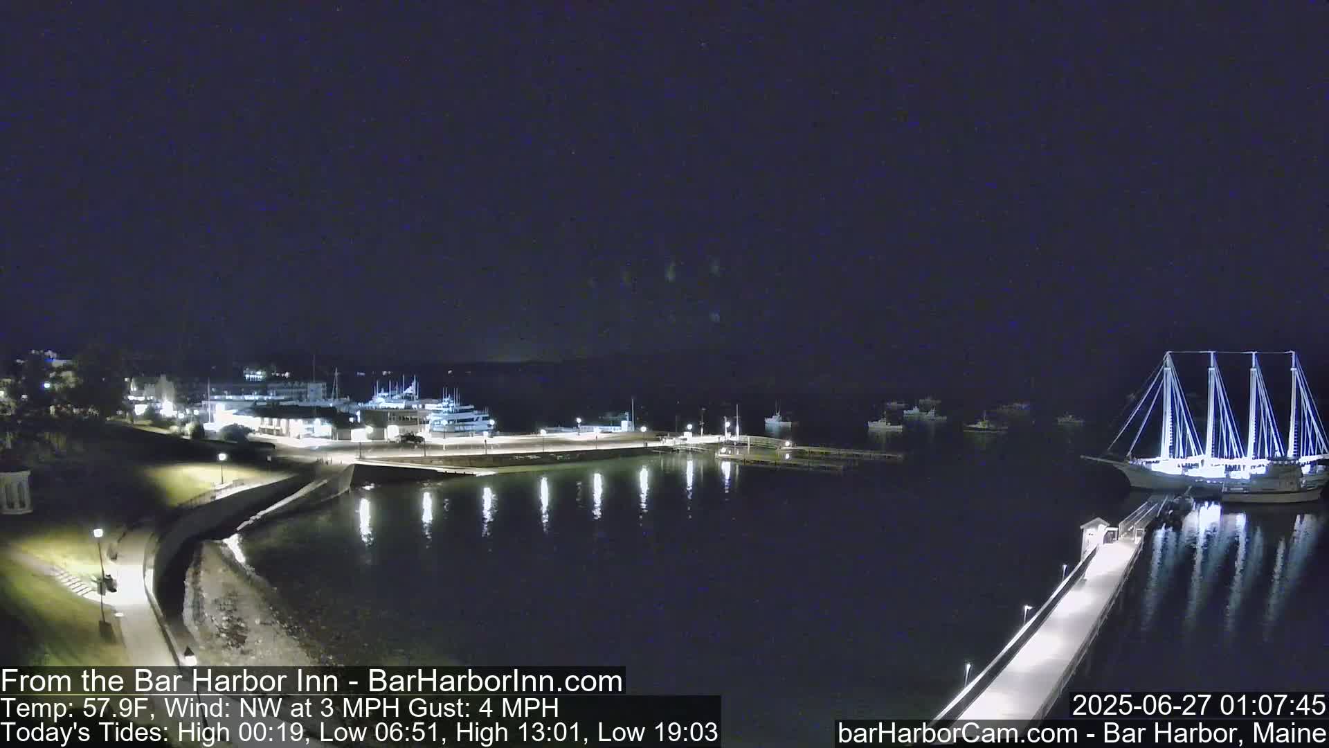 Bar Harbor  West View Live Cam - Maine, USA