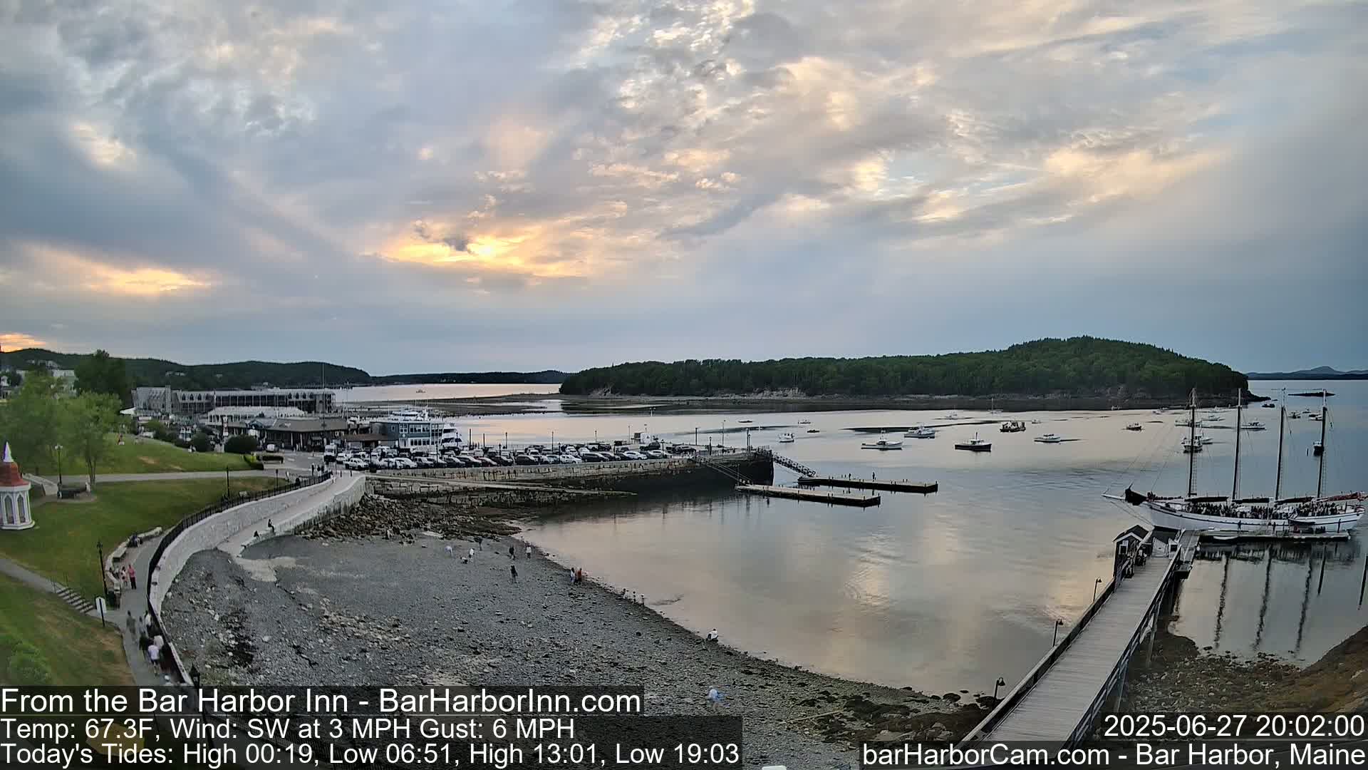 Bar Harbor  West View Live Cam - Maine, USA