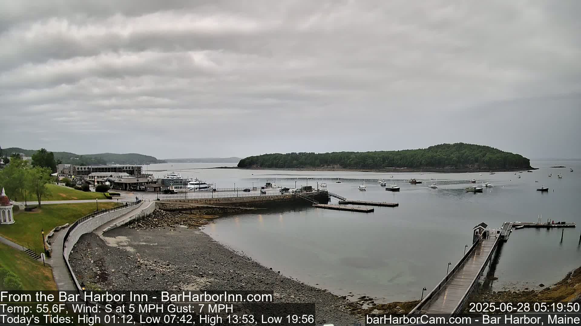 Bar Harbor  West View Live Cam - Maine, USA