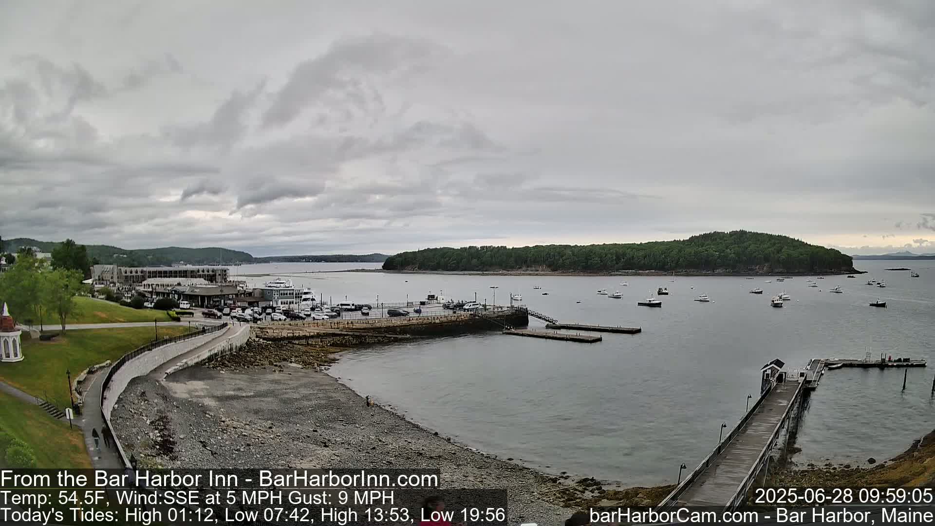 Bar Harbor  West View Live Cam - Maine, USA