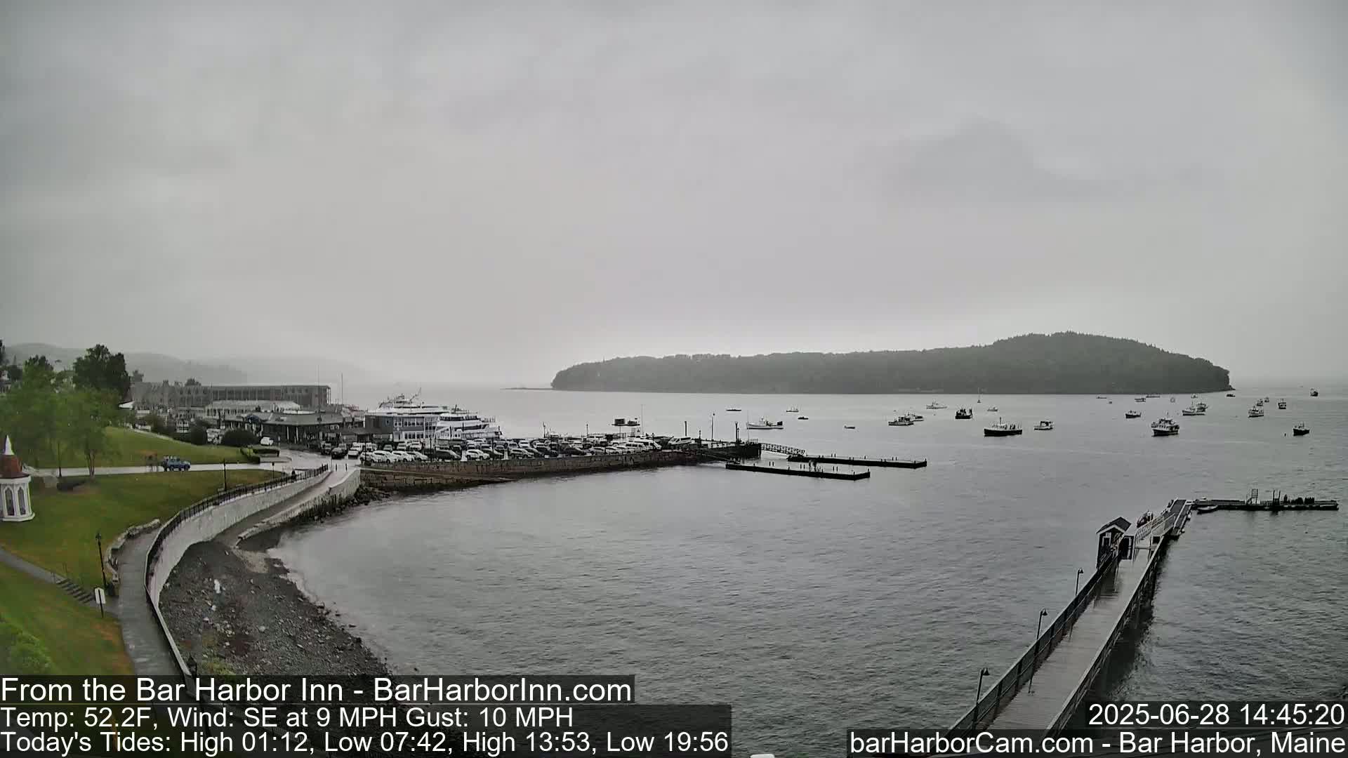 Bar Harbor  West View Live Cam - Maine, USA