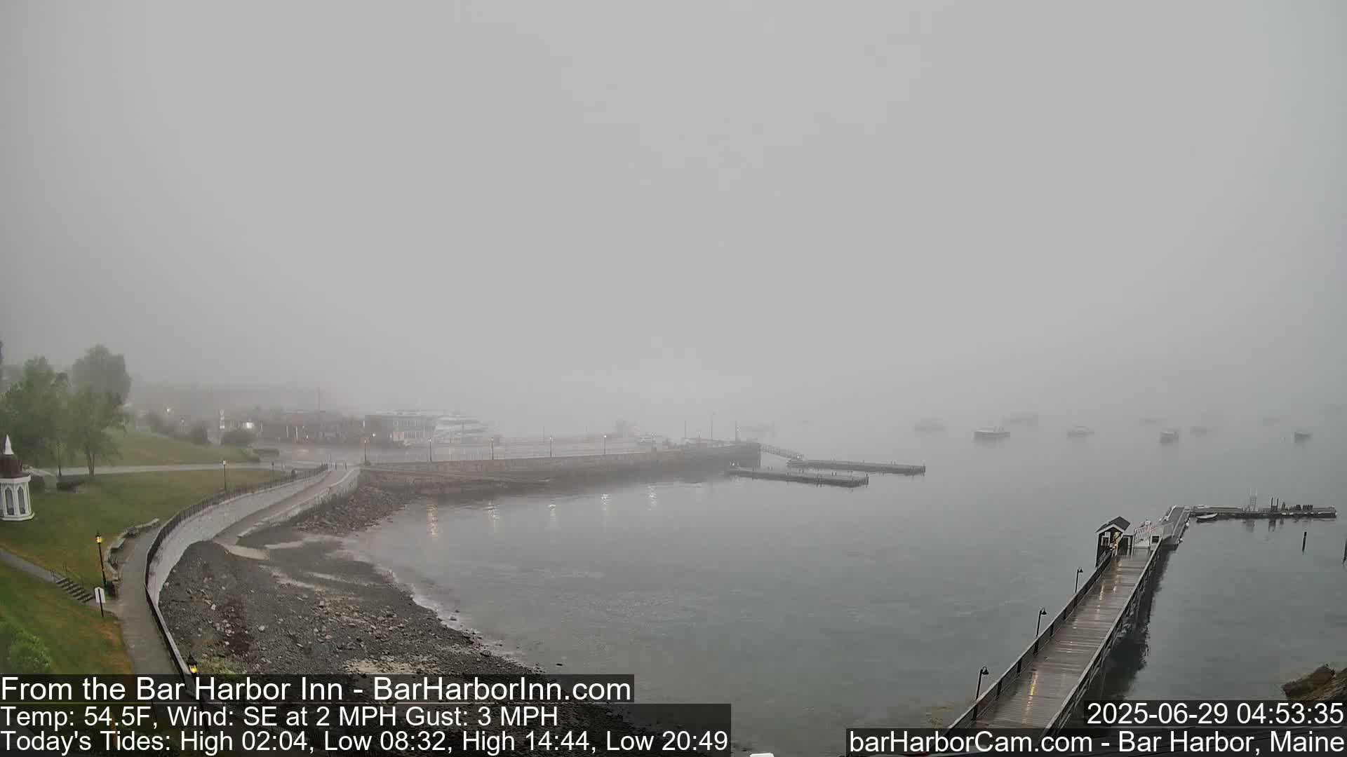 Bar Harbor  West View Live Cam - Maine, USA