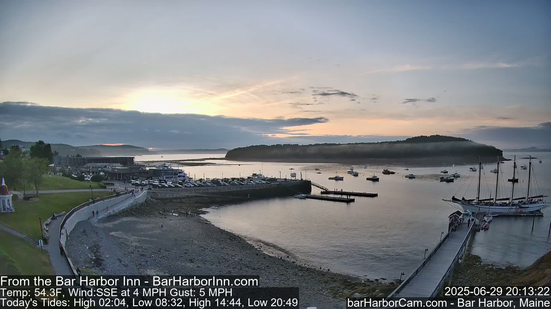 Bar Harbor  West View Live Cam - Maine, USA