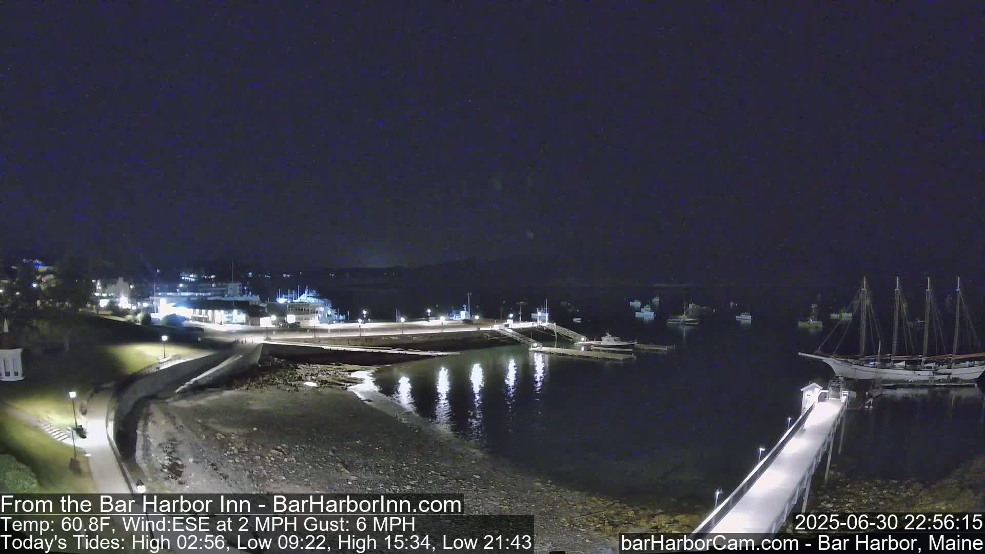 Bar Harbor  West View Live Cam - Maine, USA