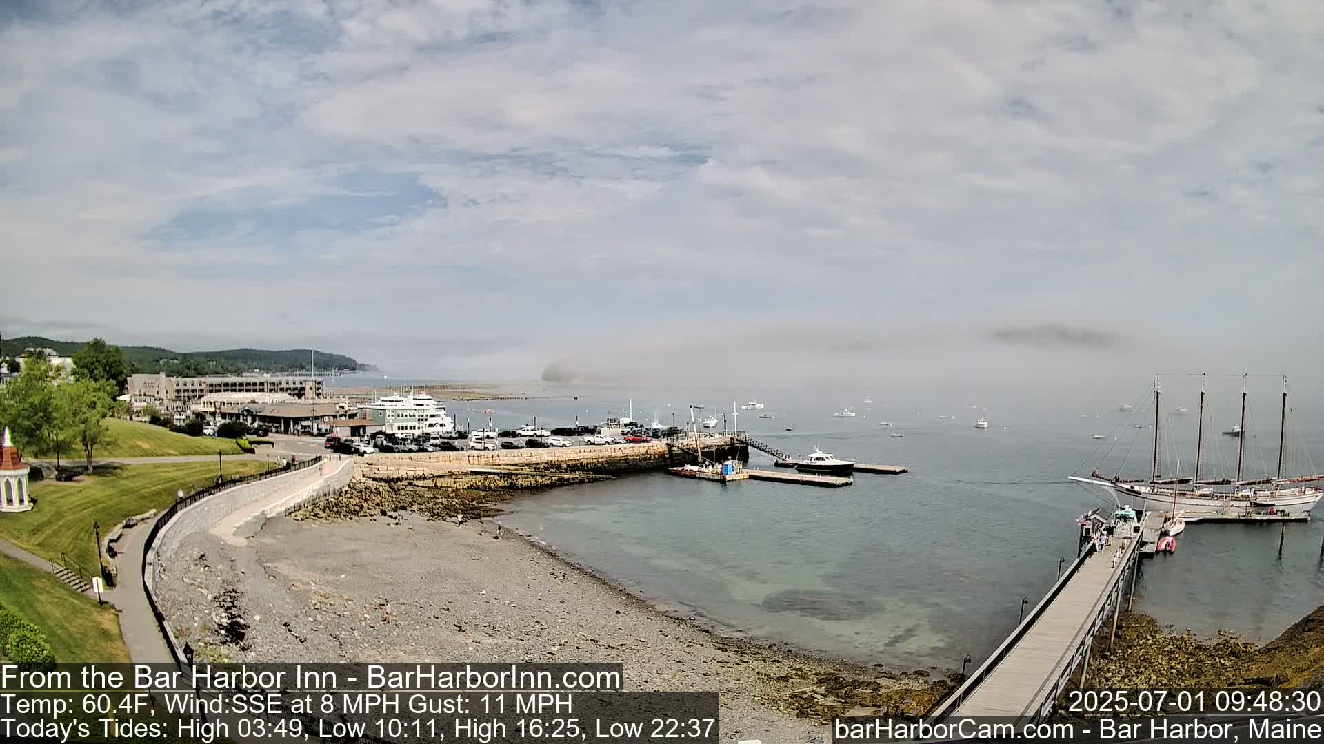 Bar Harbor  West View Live Cam - Maine, USA