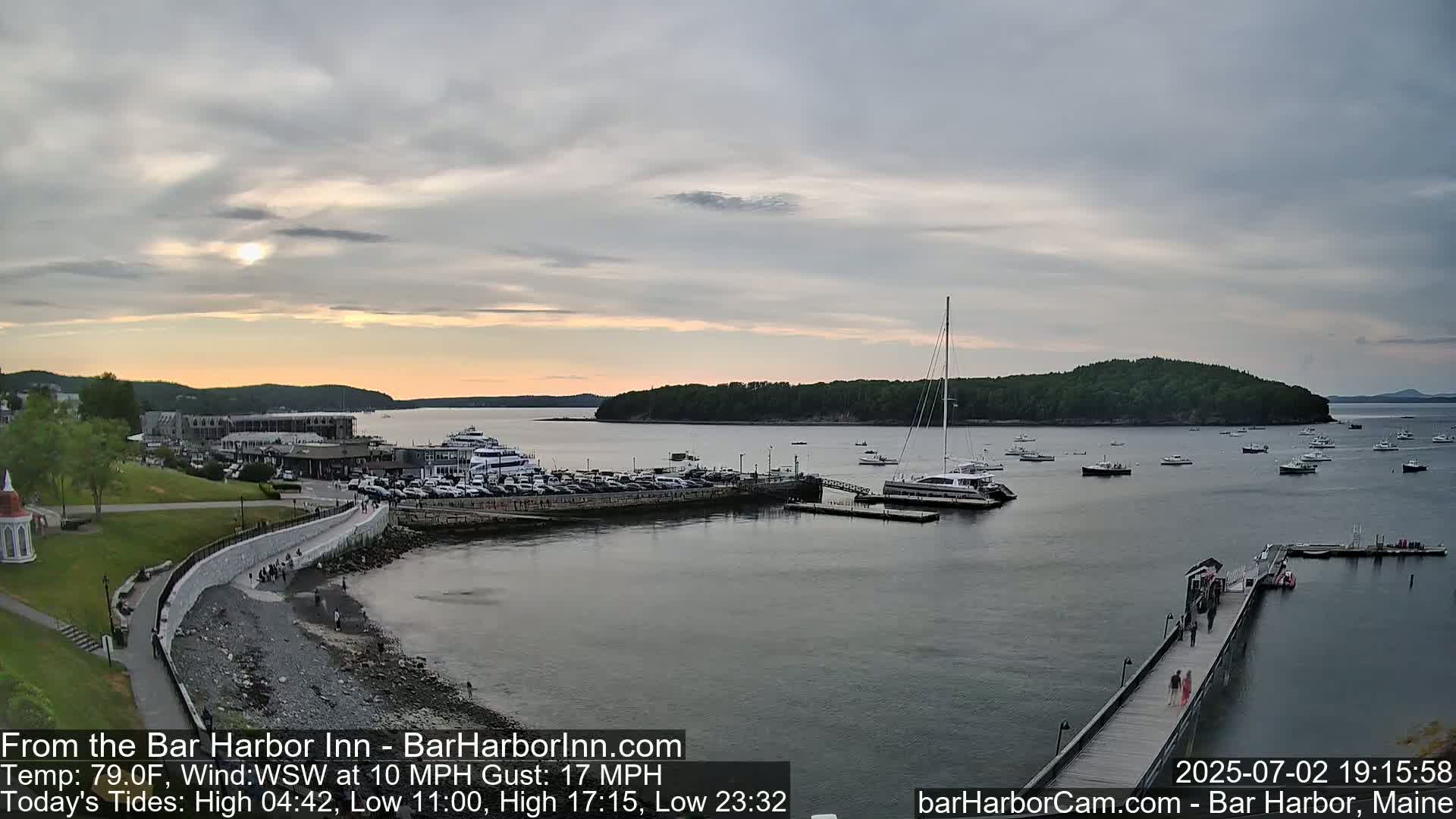 Bar Harbor  West View Live Cam - Maine, USA