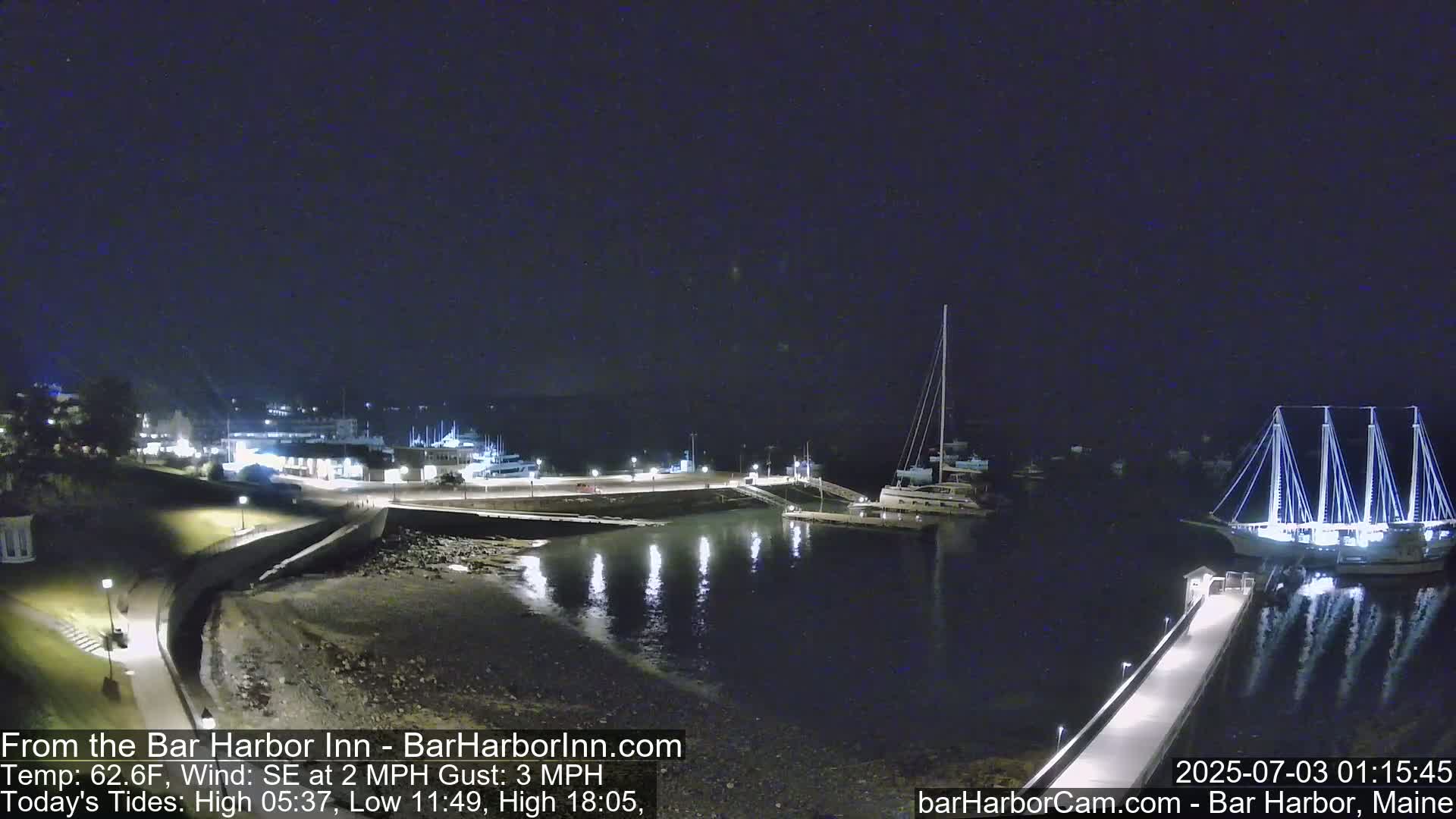 Bar Harbor  West View Live Cam - Maine, USA