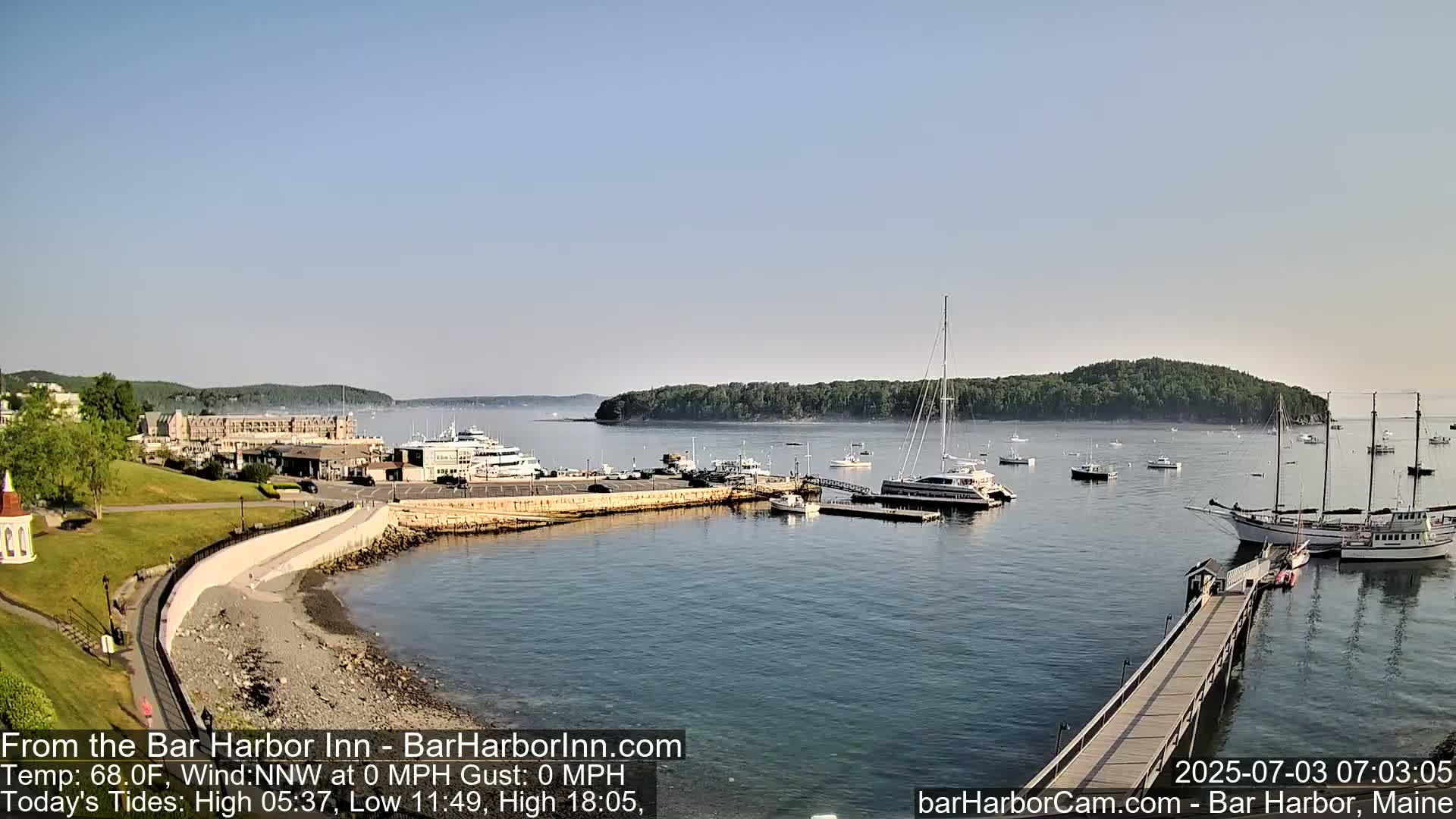 Bar Harbor  West View Live Cam - Maine, USA