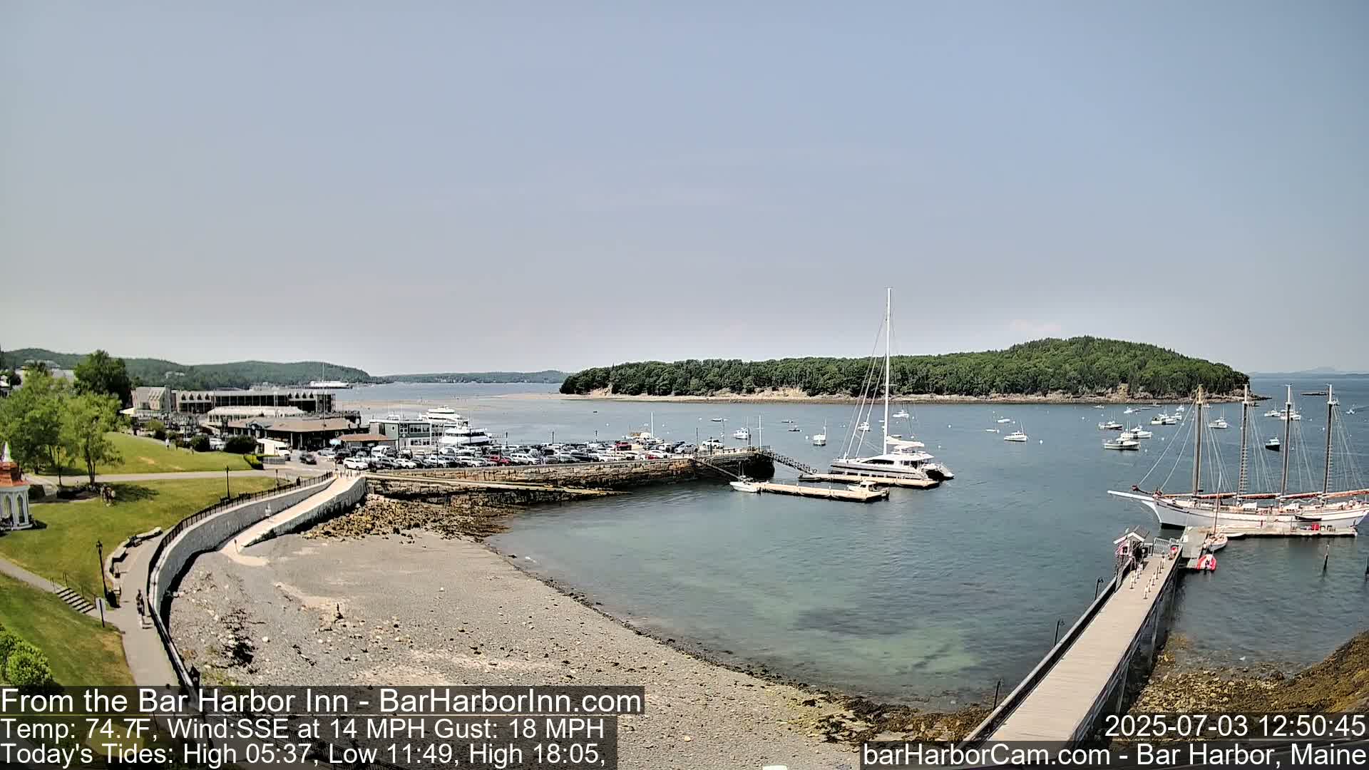Bar Harbor  West View Live Cam - Maine, USA
