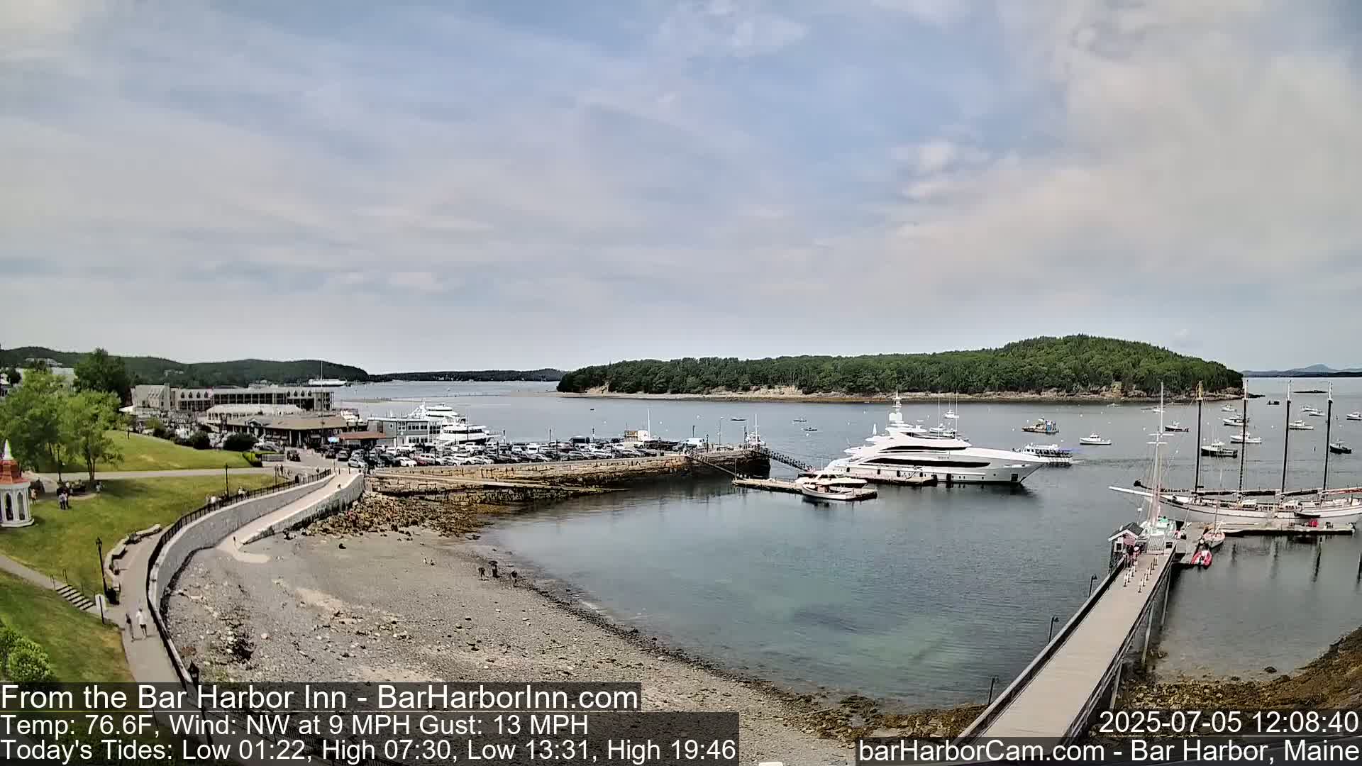 Bar Harbor  West View Live Cam - Maine, USA