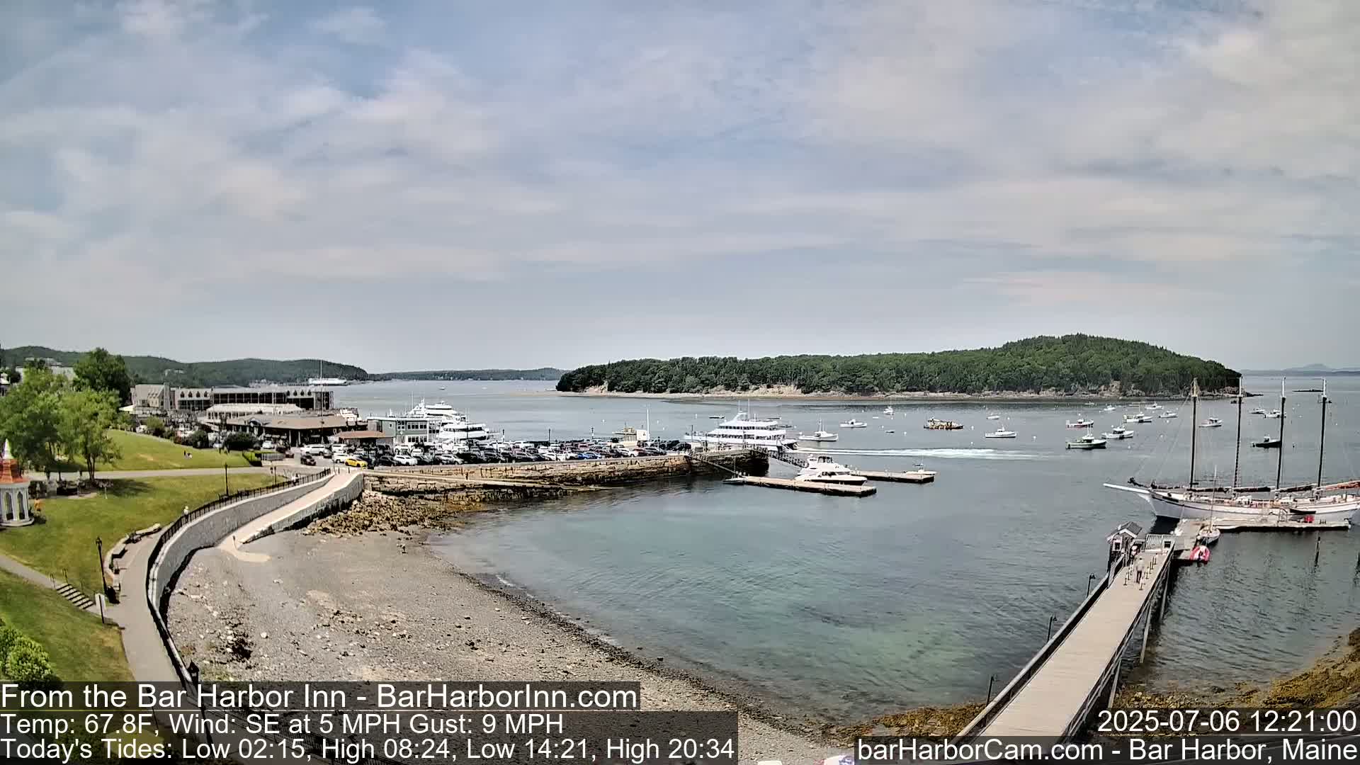 Bar Harbor  West View Live Cam - Maine, USA