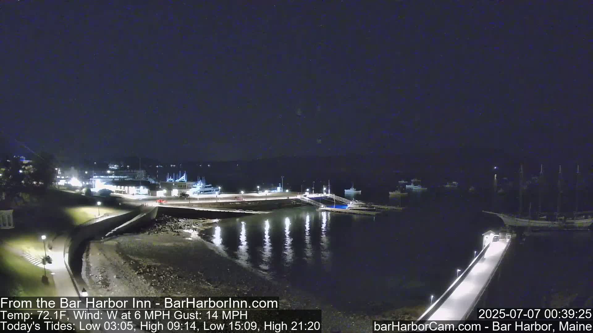 Bar Harbor  West View Live Cam - Maine, USA