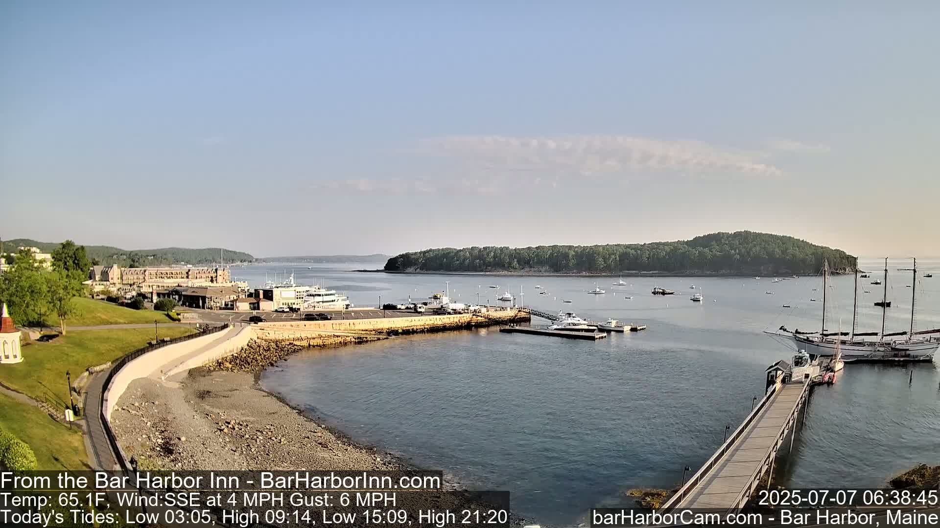 Bar Harbor  West View Live Cam - Maine, USA