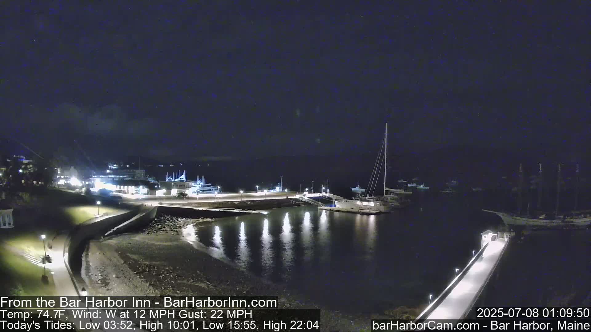 Bar Harbor  West View Live Cam - Maine, USA