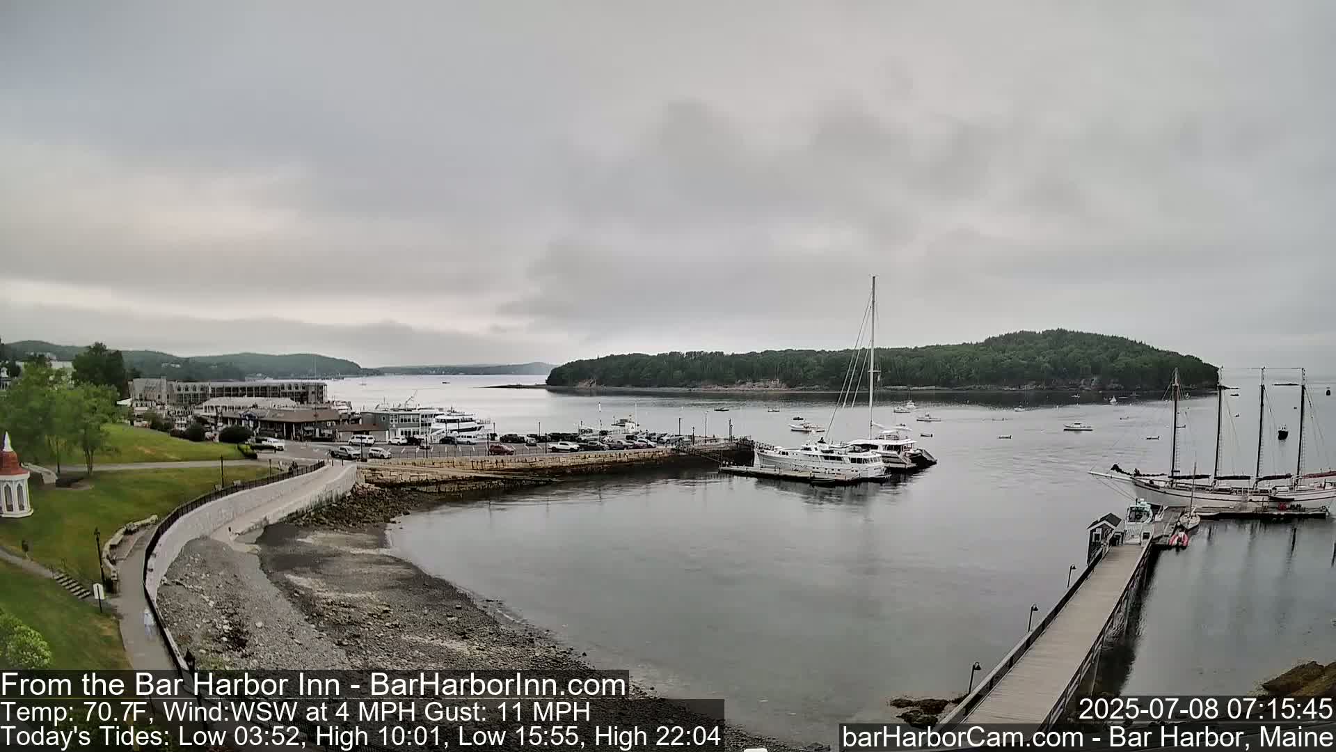 Bar Harbor  West View Live Cam - Maine, USA