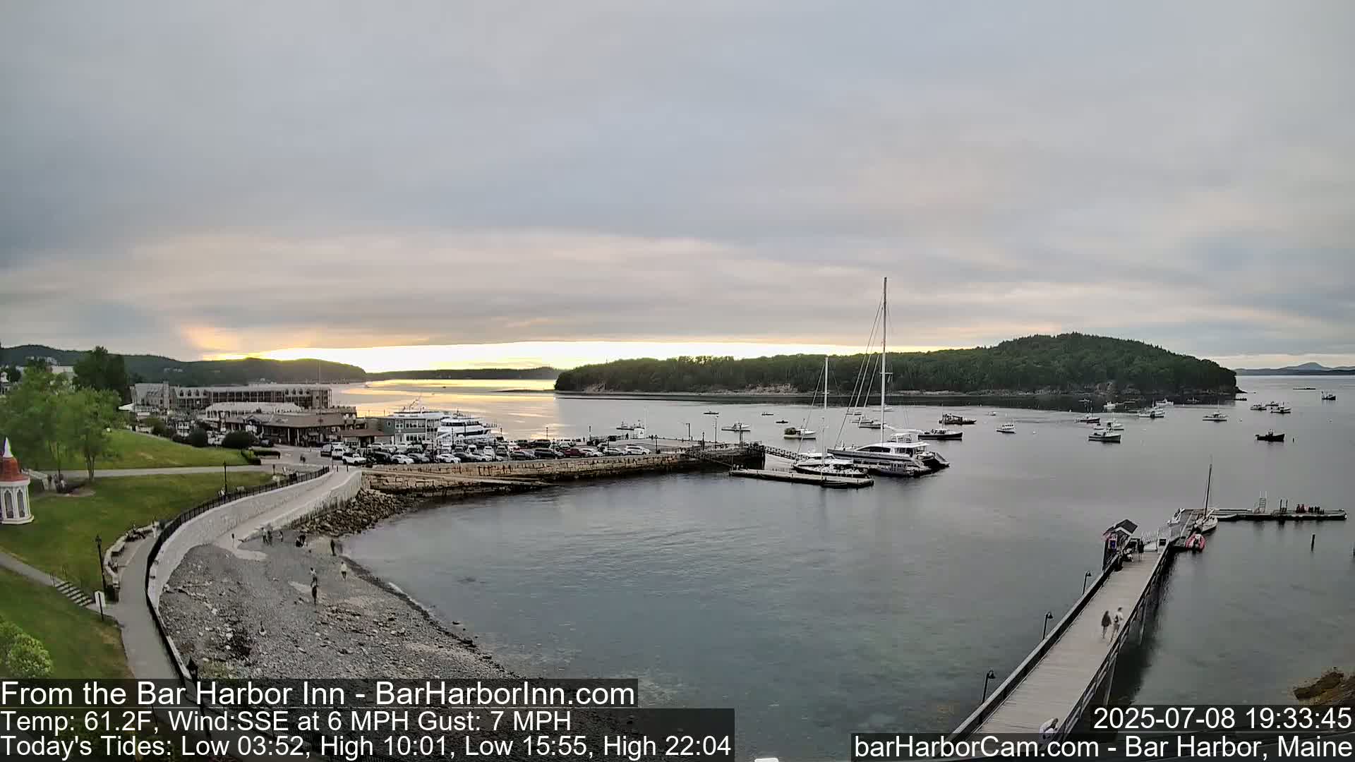 Bar Harbor  West View Live Cam - Maine, USA