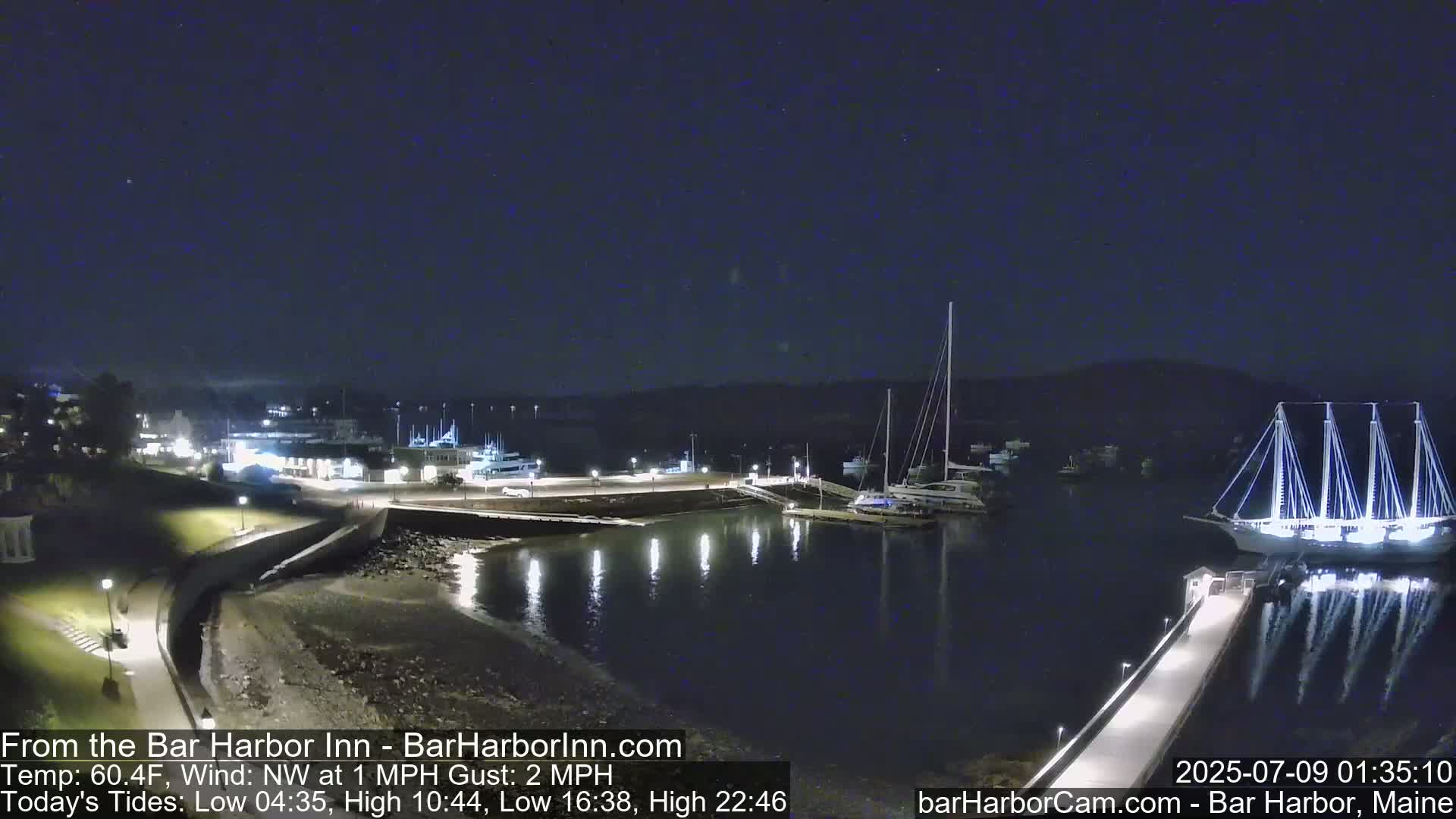 Bar Harbor  West View Live Cam - Maine, USA