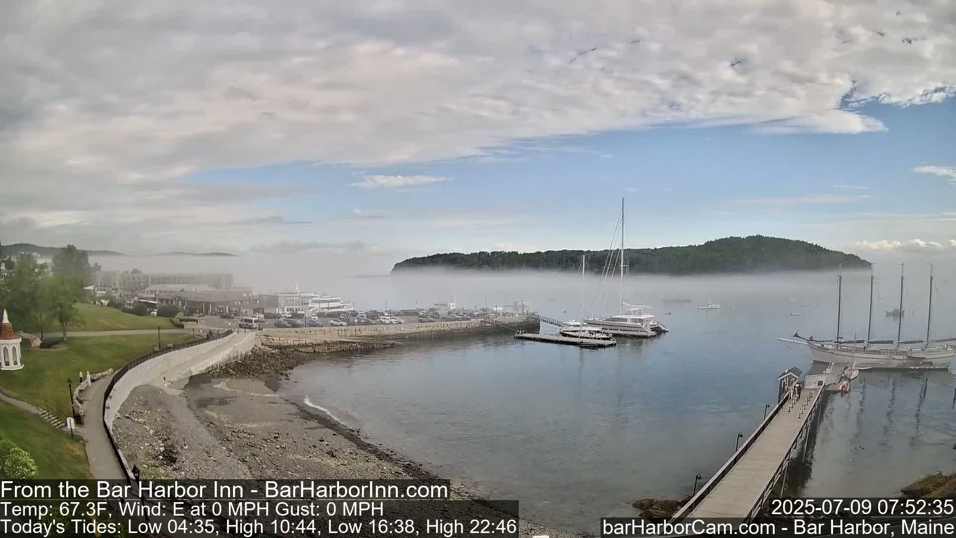 Bar Harbor  West View Live Cam - Maine, USA