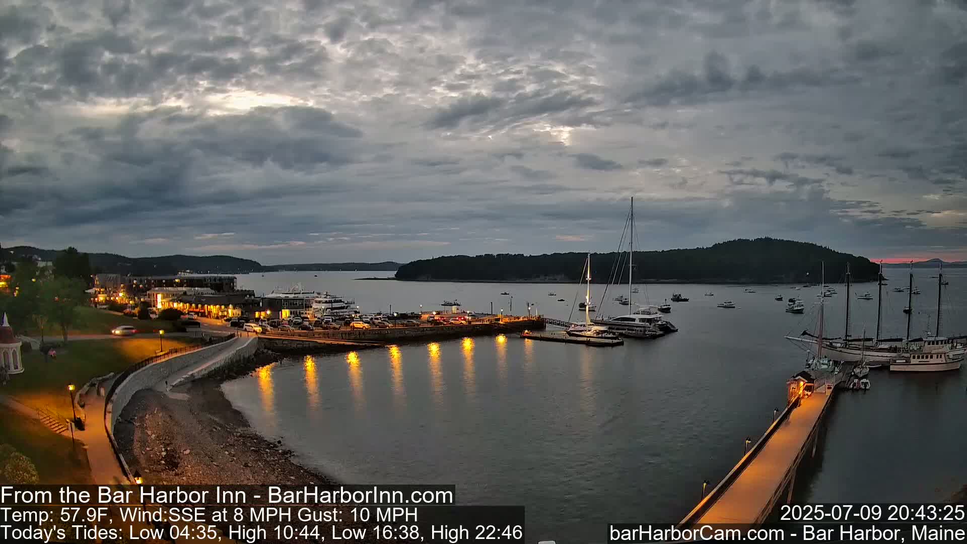 Bar Harbor  West View Live Cam - Maine, USA