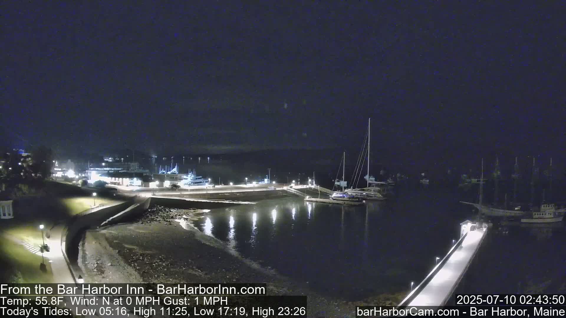 Bar Harbor  West View Live Cam - Maine, USA