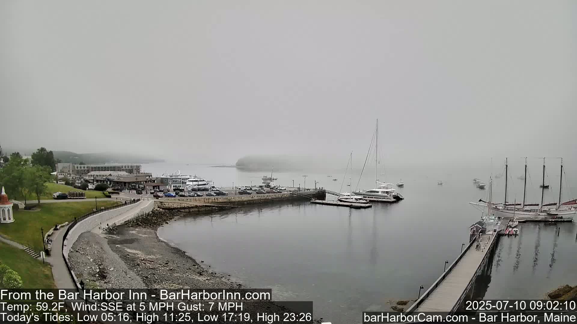 Bar Harbor  West View Live Cam - Maine, USA